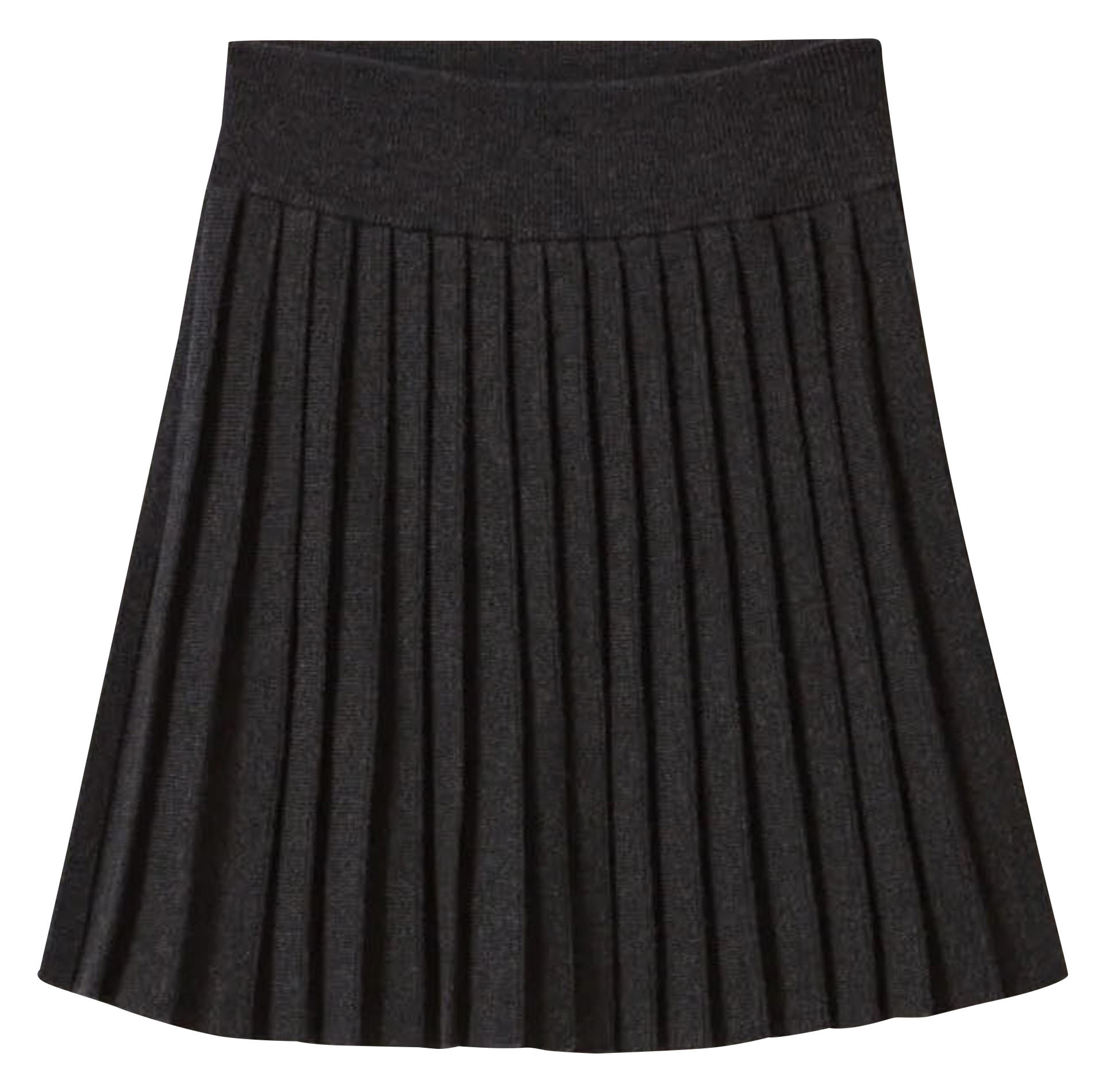 Korte plooirok van tricot CLAUDIE PIERLOT Grijs