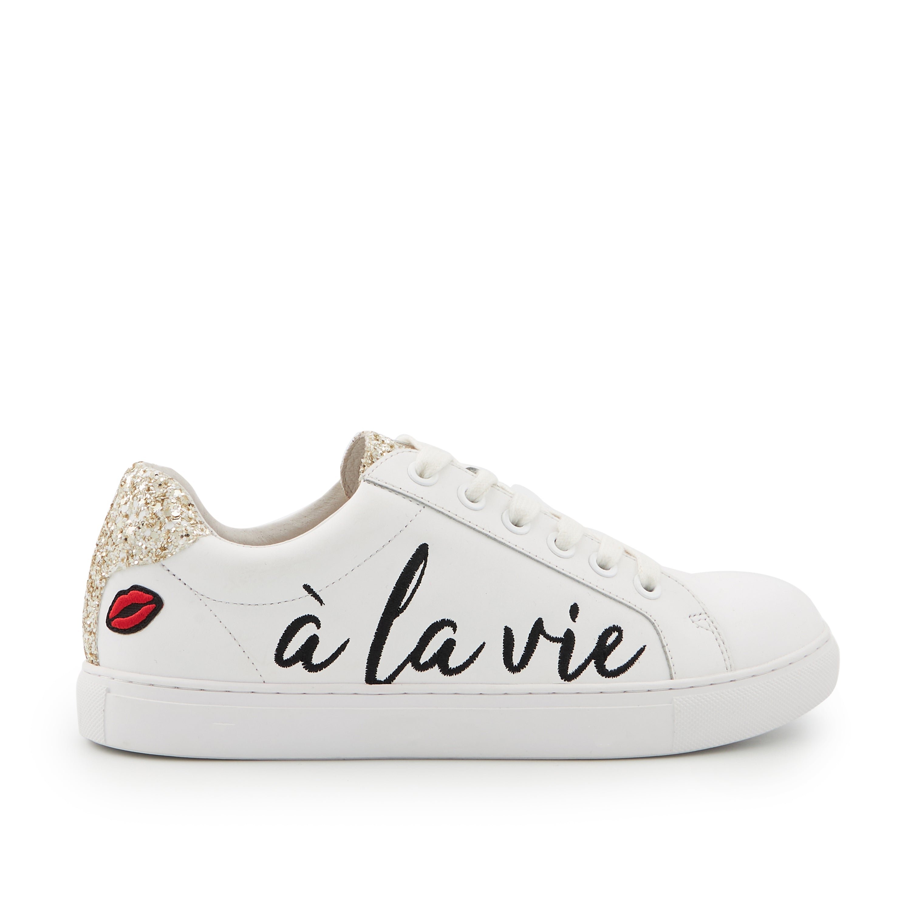 Leather sneakers BONS BAISERS PARIS White