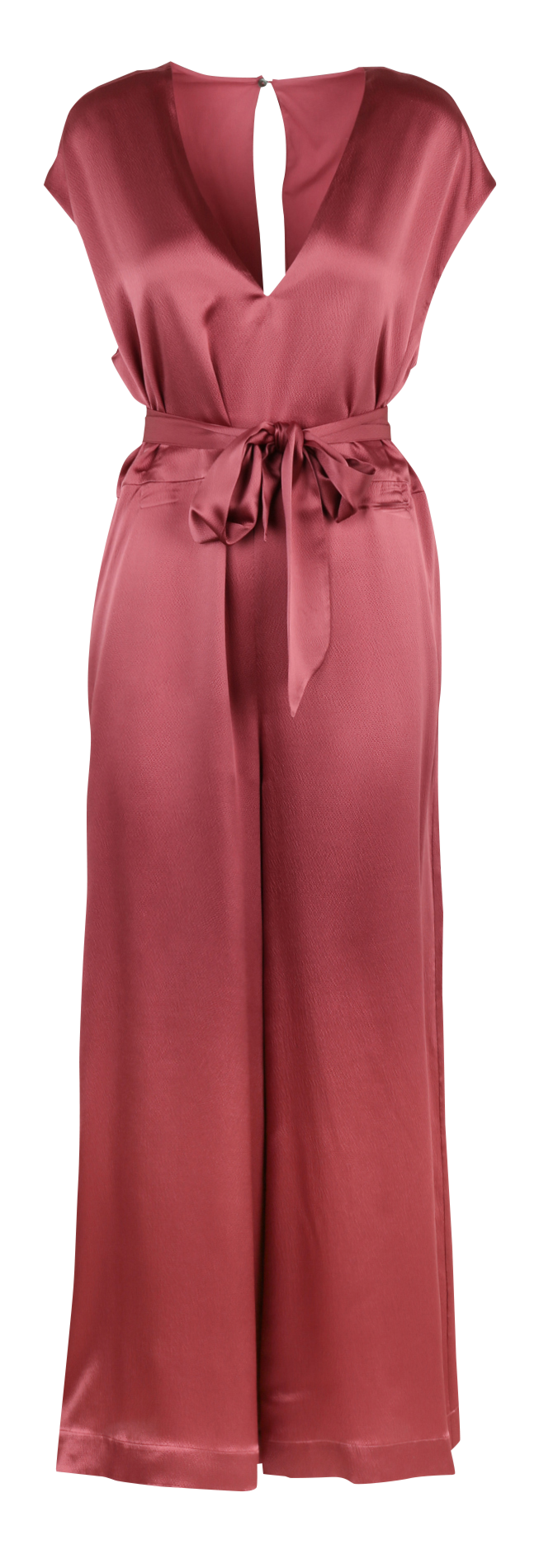 Zijden jumpsuit met wijde broek KARMA KOMA Roze