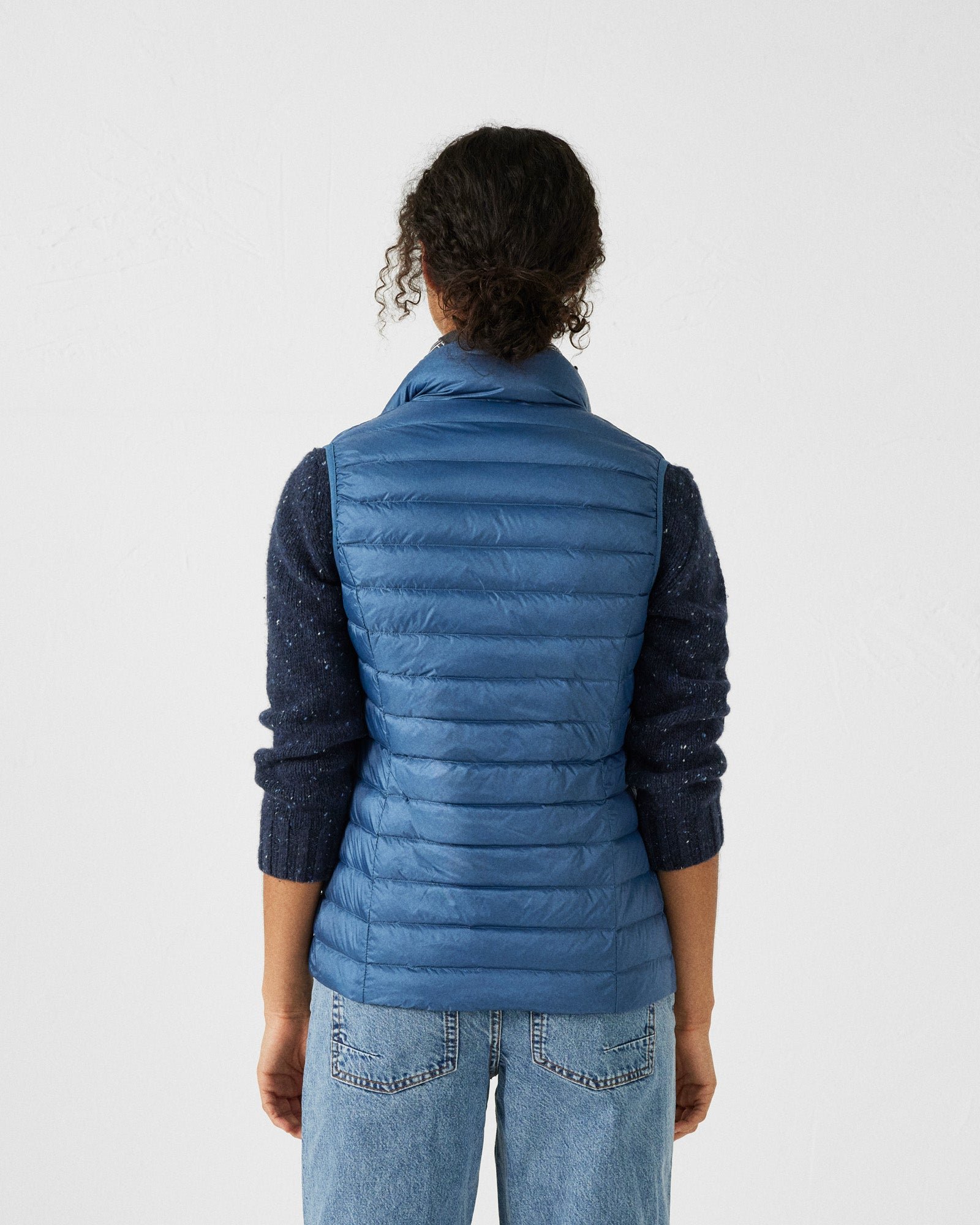 Sleeveless lightweight down vest seda JOTT Blue