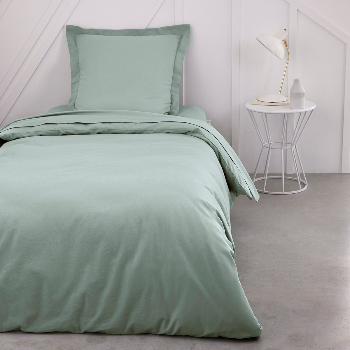 Cotton duvet cover TODAY LINGE DE MAISON Green
