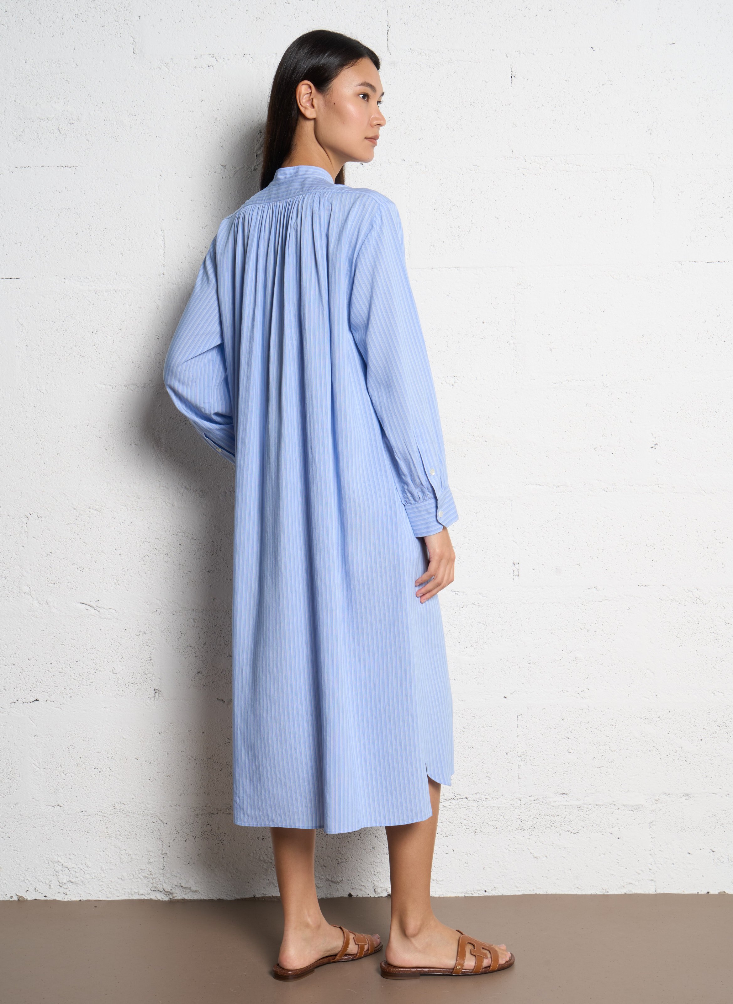 Striped long dress MASSCOB Blue