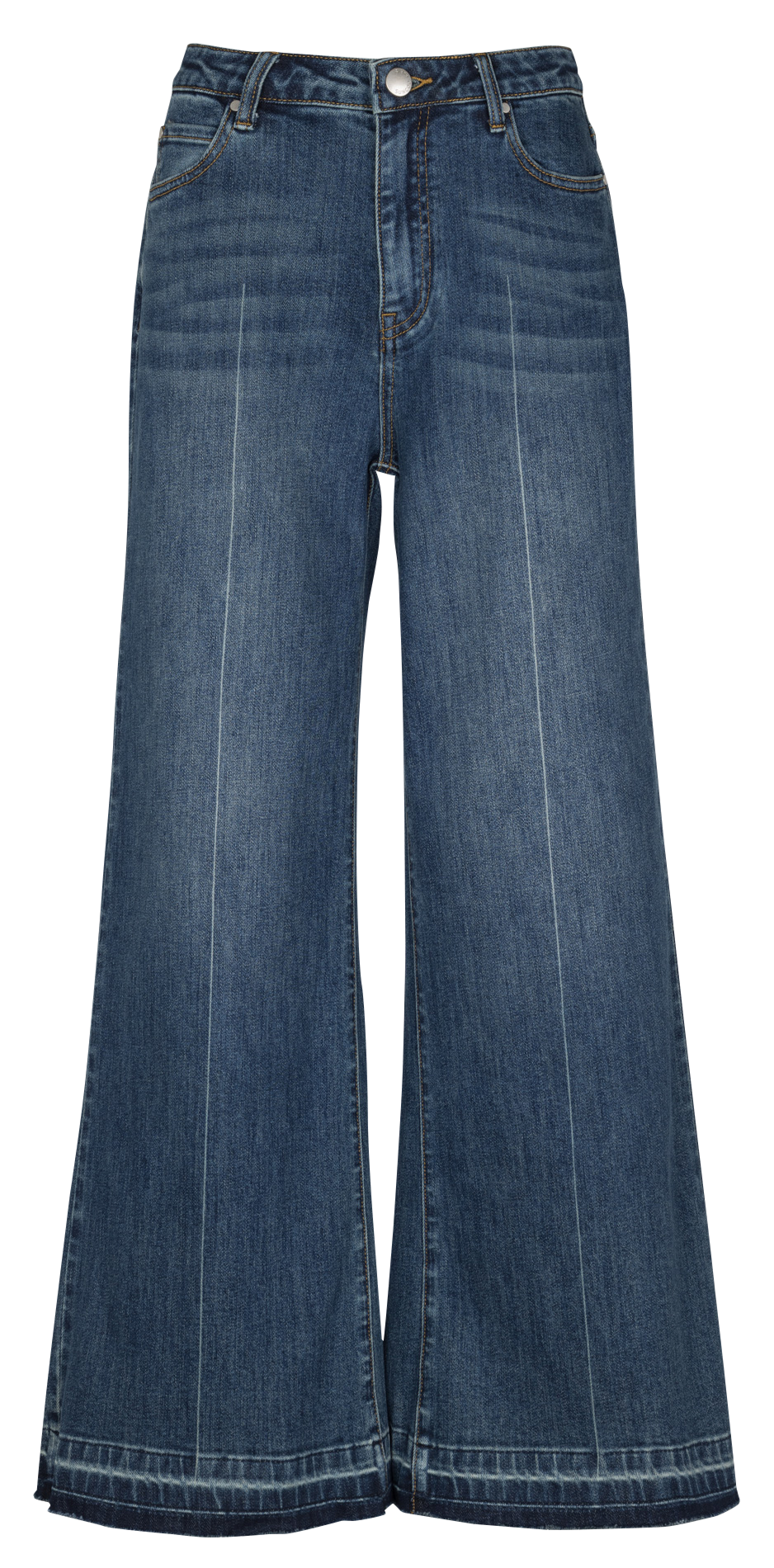 Weite Jeans aus Baumwoll-Mix SUNCOO Blau