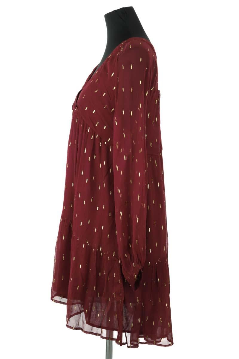 Burgundy dress SEZANE - Seconde main Red
