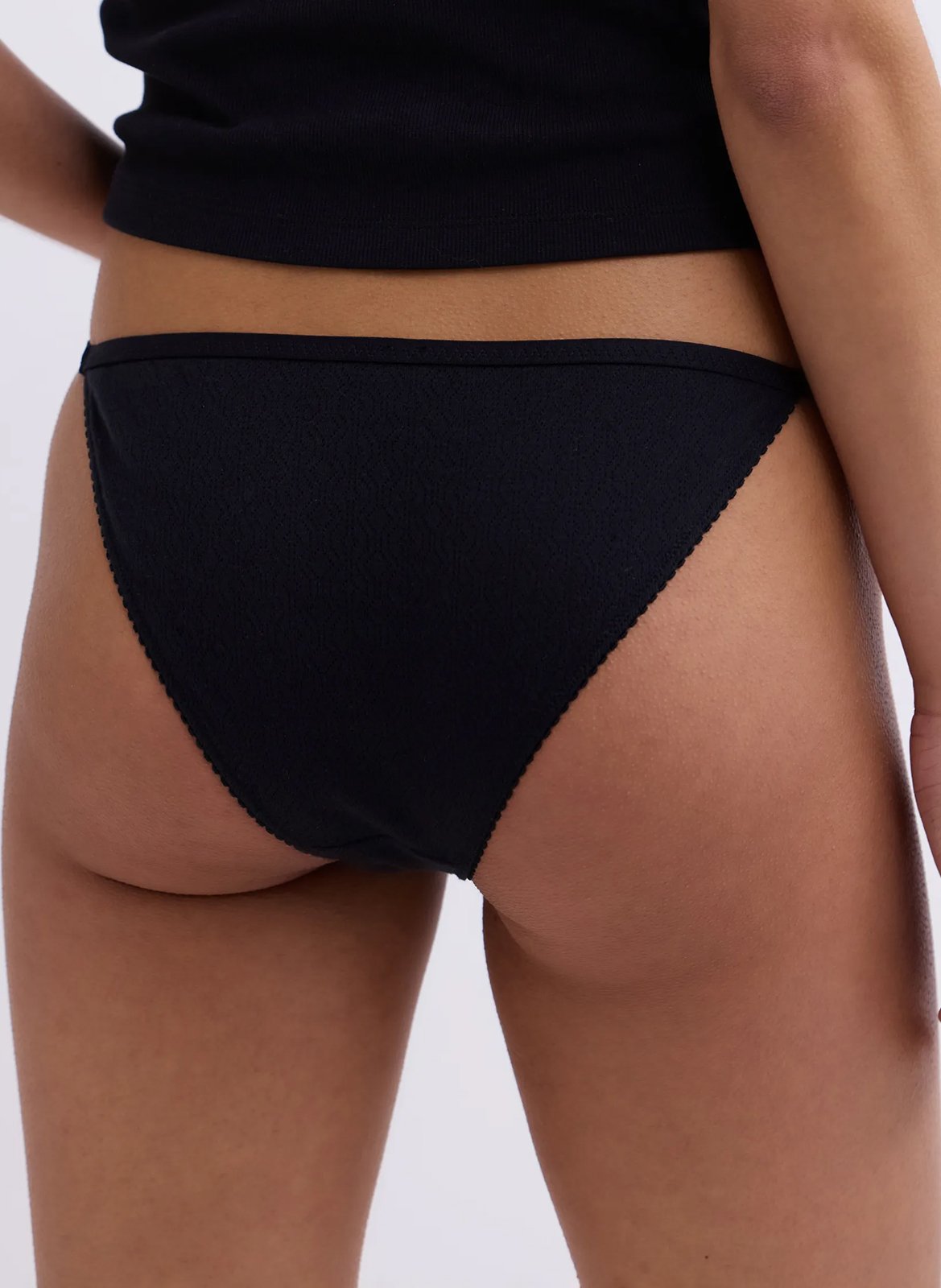 Tanga en coton mélangé LOVE STORIES Noir