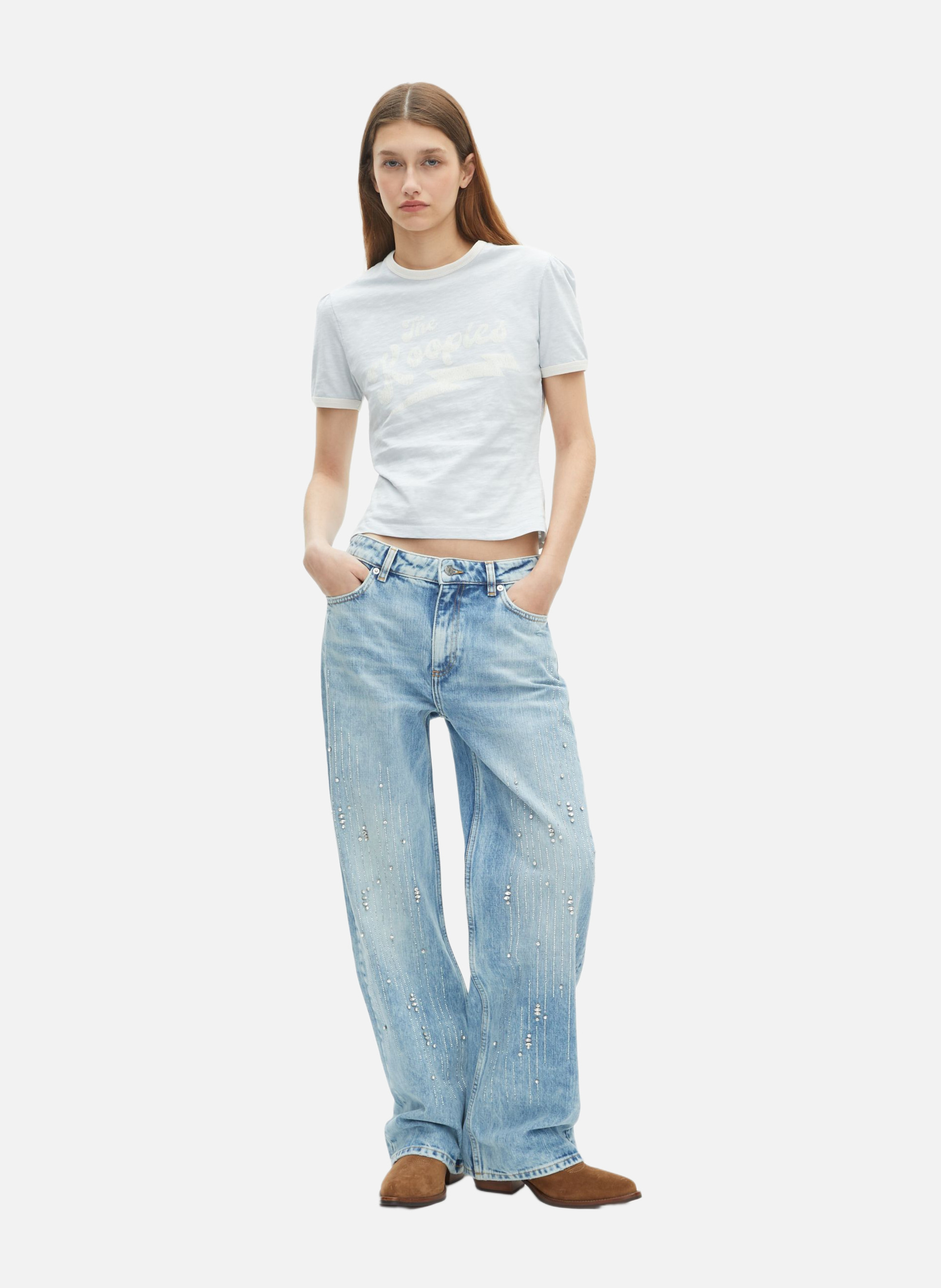 T-shirt with screen printing THE KOOPLES Blue