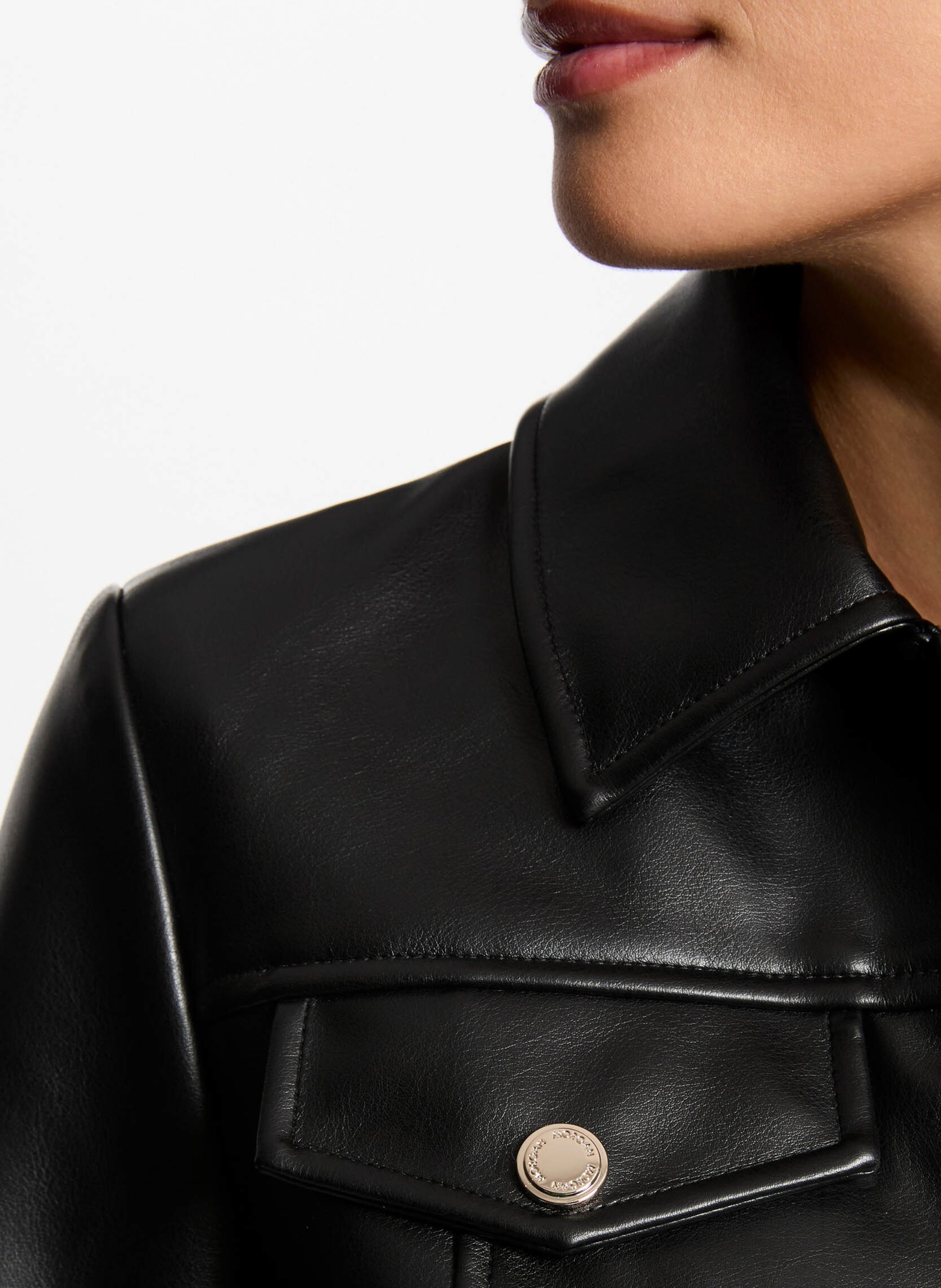 Kort jack met klassieke kraag MORGAN Zwart