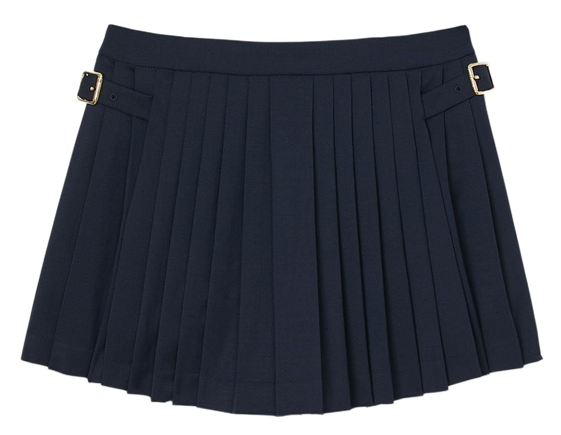 Jupe courte plissée SANDRO Bleu