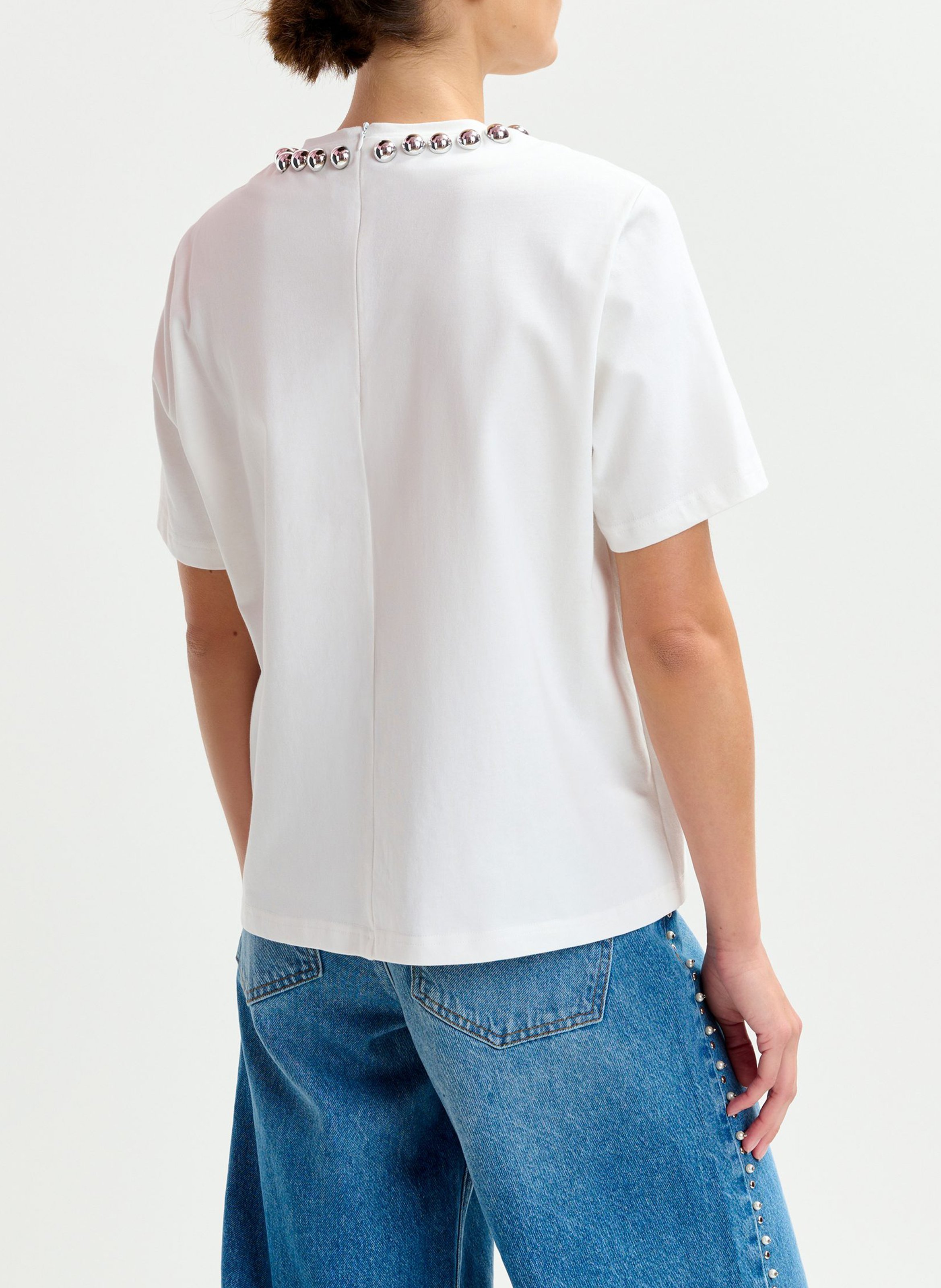 Top droit en coton ESSENTIEL ANTWERP Blanc