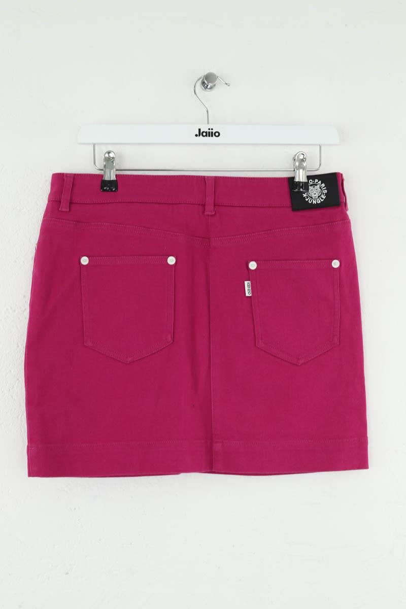 Cotton mini skirt Purple