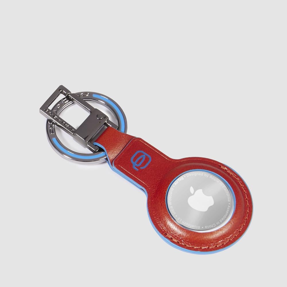 AirTag® keychain PIQUADRO Brown