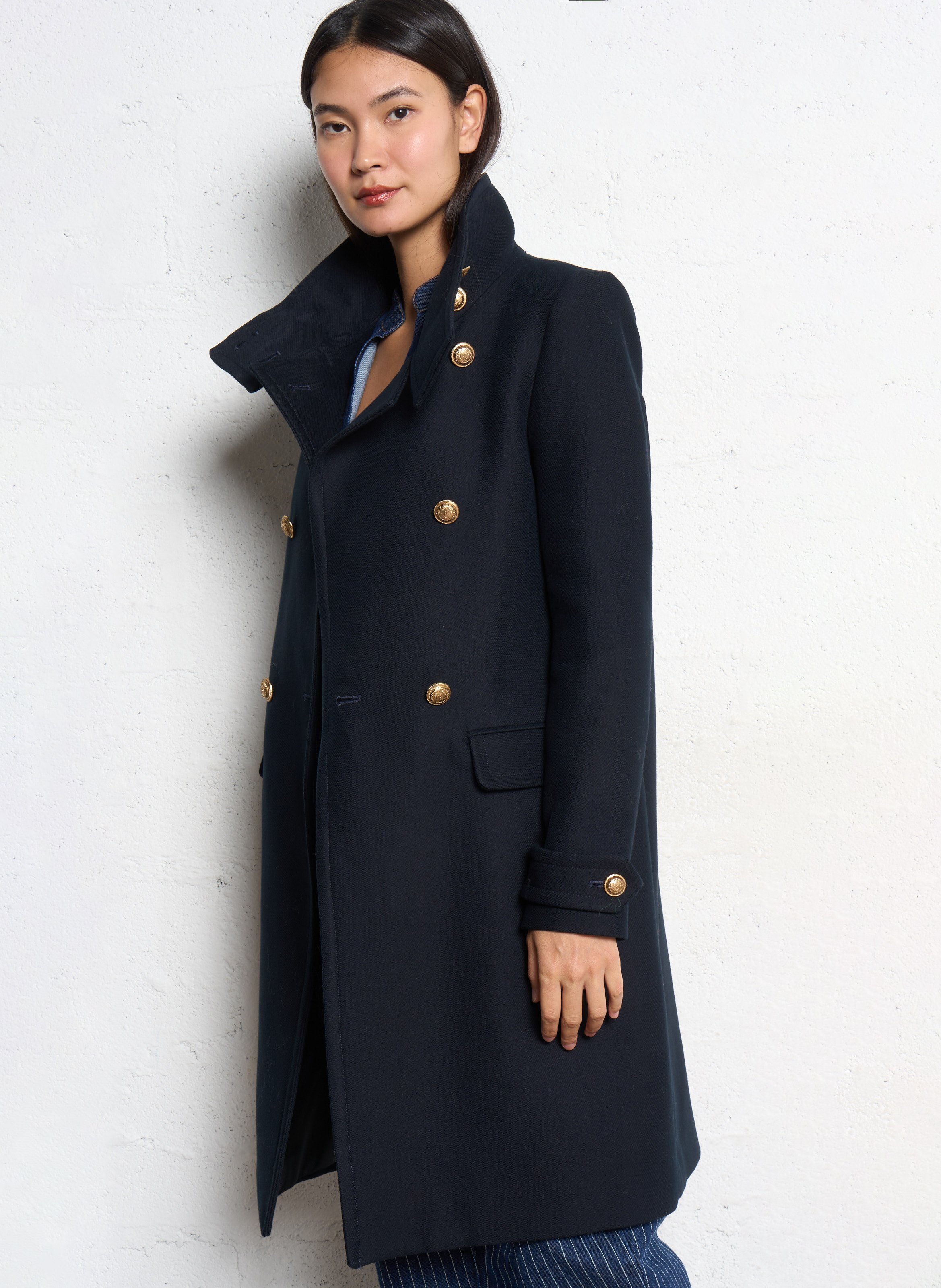 Jean droit à rayures - Look 2