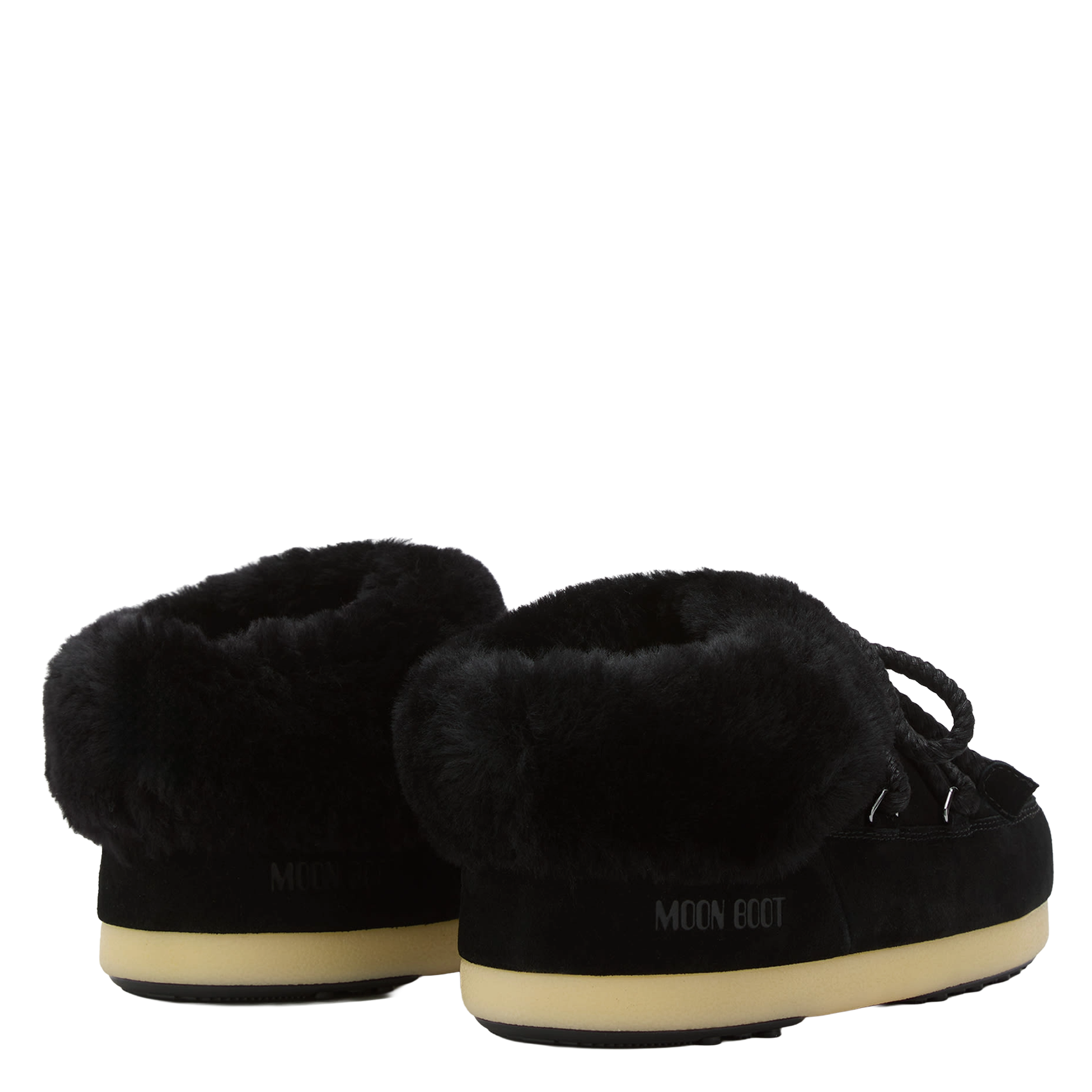 Mules en cuir mélangé MOON BOOT Noir