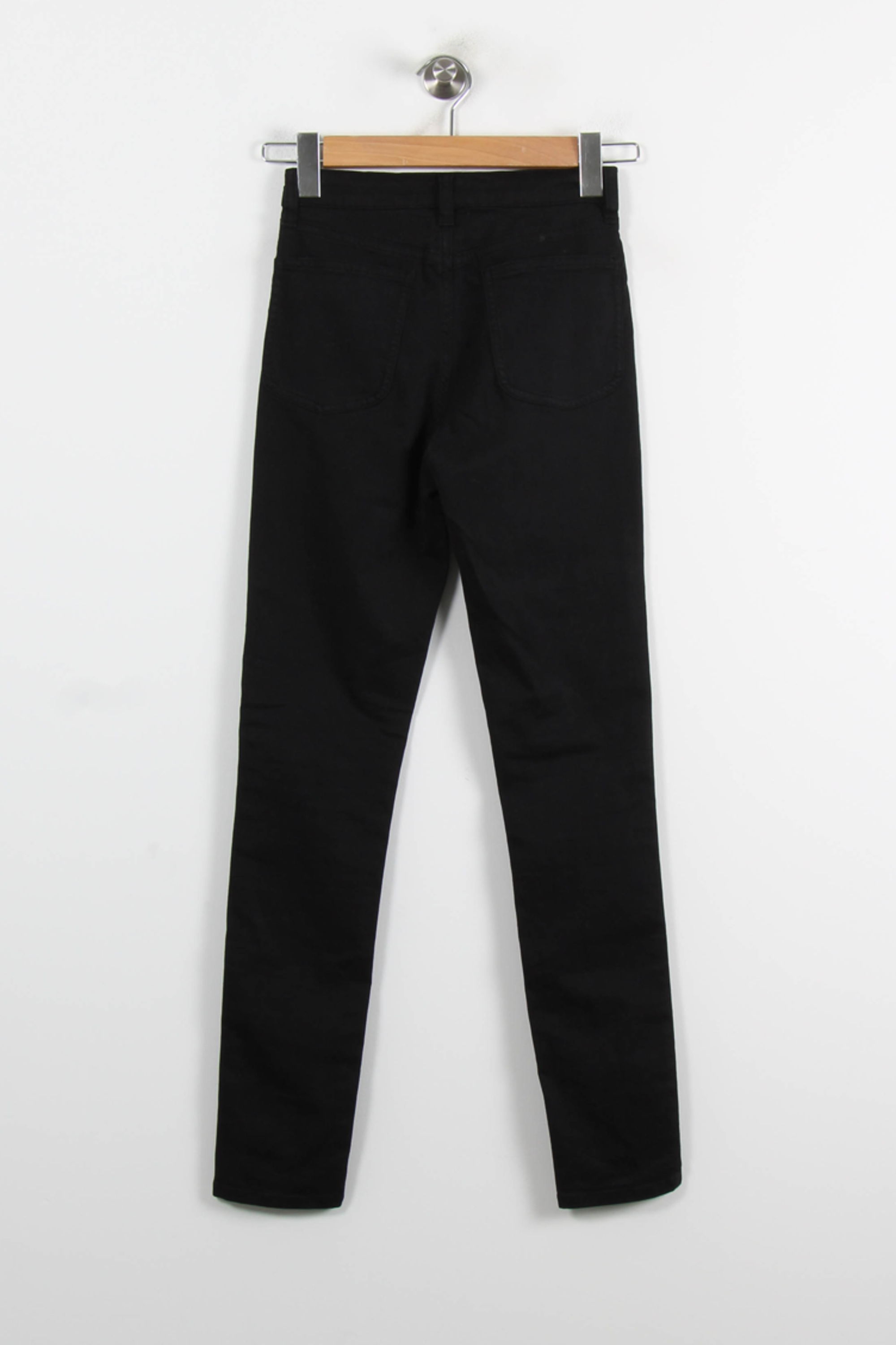 Cropped slim jeans with studs COMPTOIR DES COTONNIERS - Seconde main Black