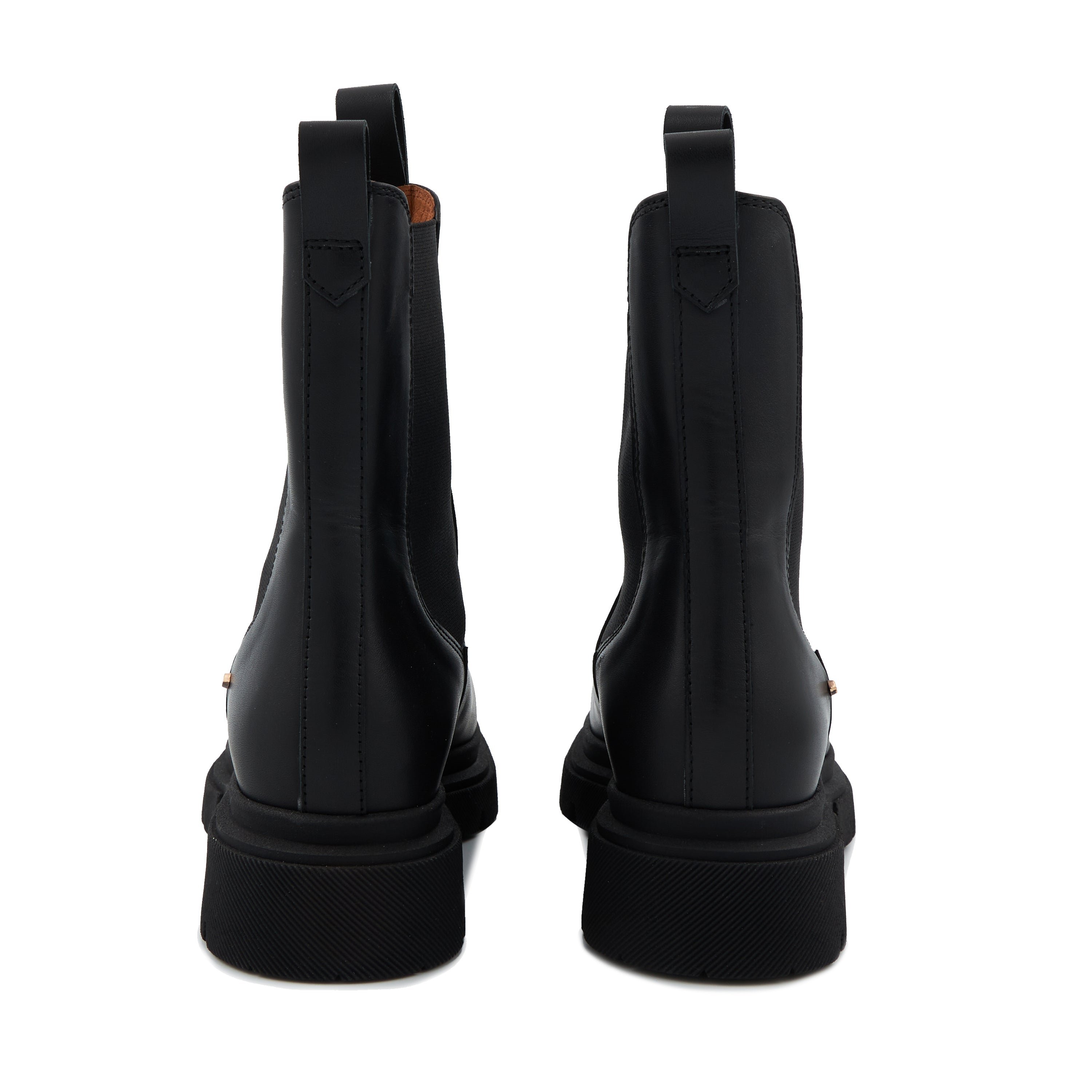 Leather Patti BONS BAISERS PARIS Black