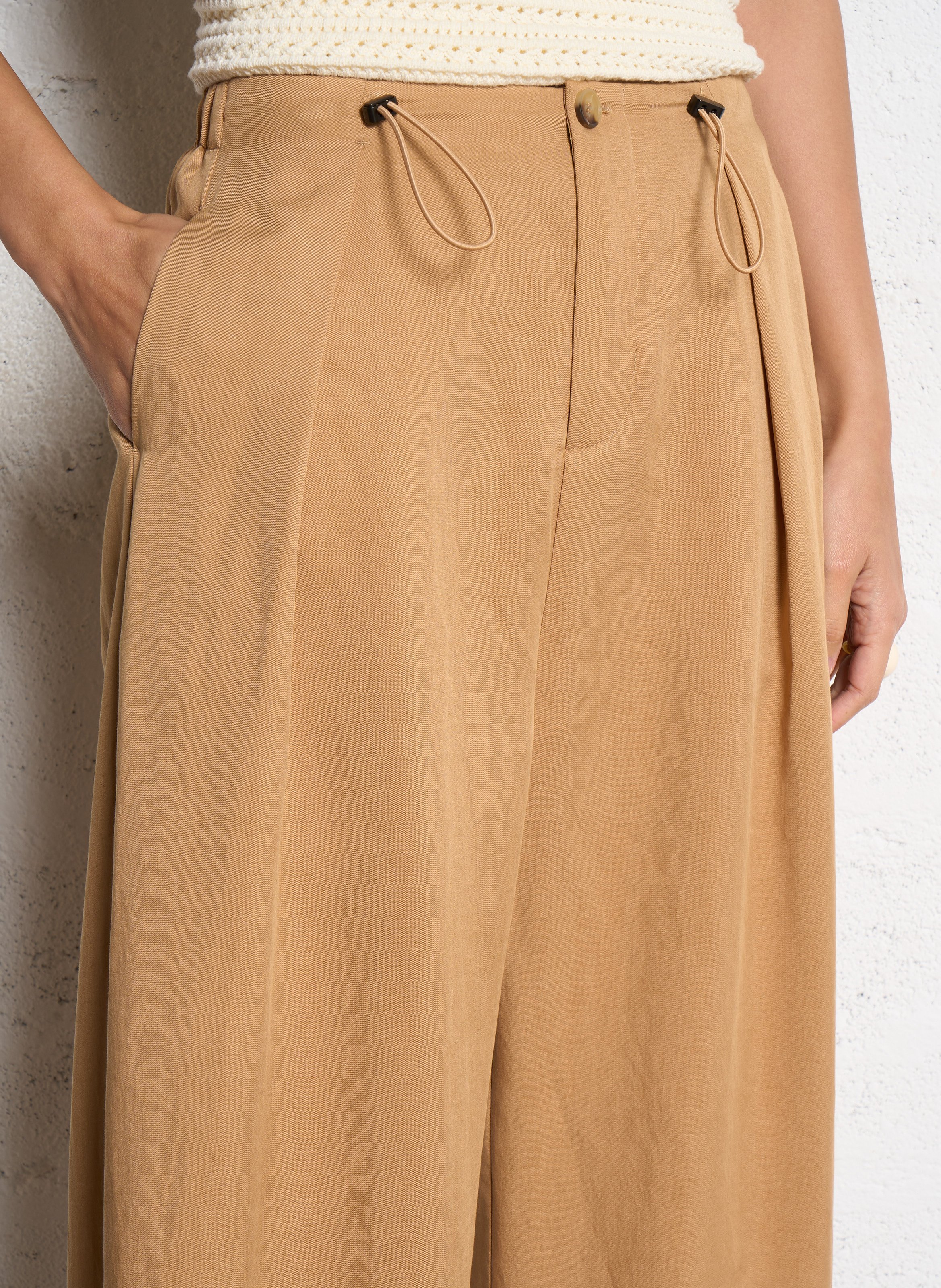 Pantalon large  SUNCOO Beige