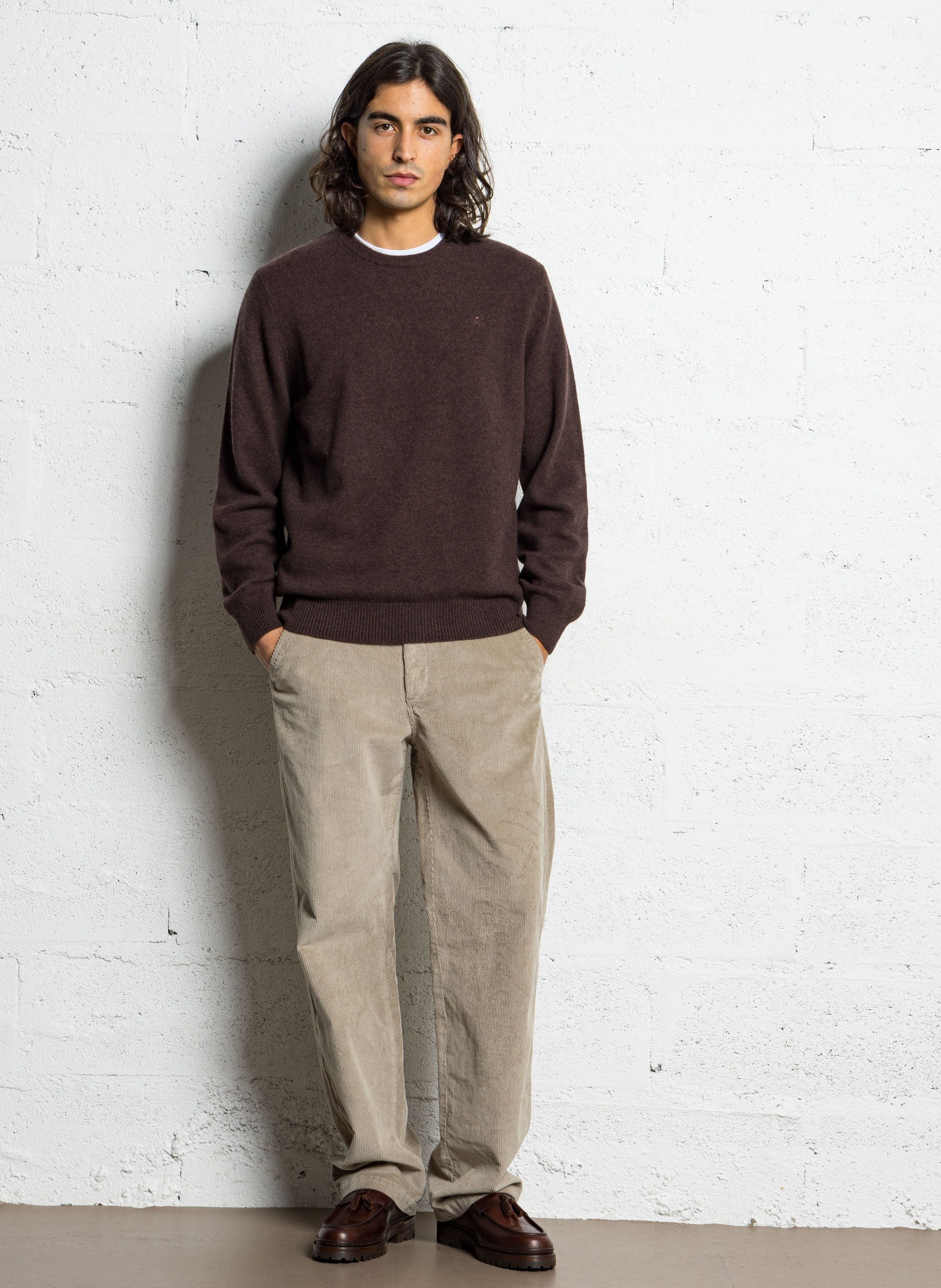 Mocassins à pampilles en cuir BOBBIES Marron