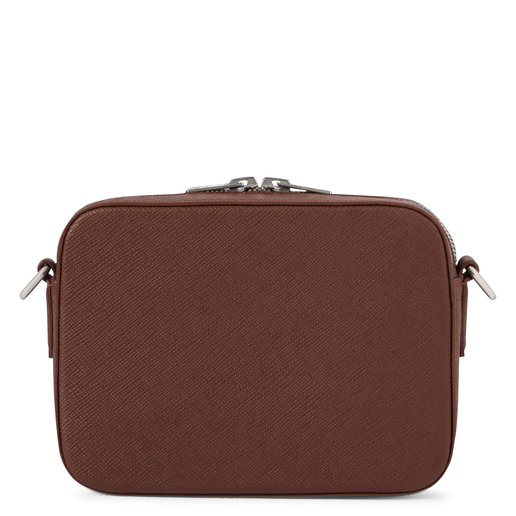 Sac bandoulière en cuir recyclé Marron