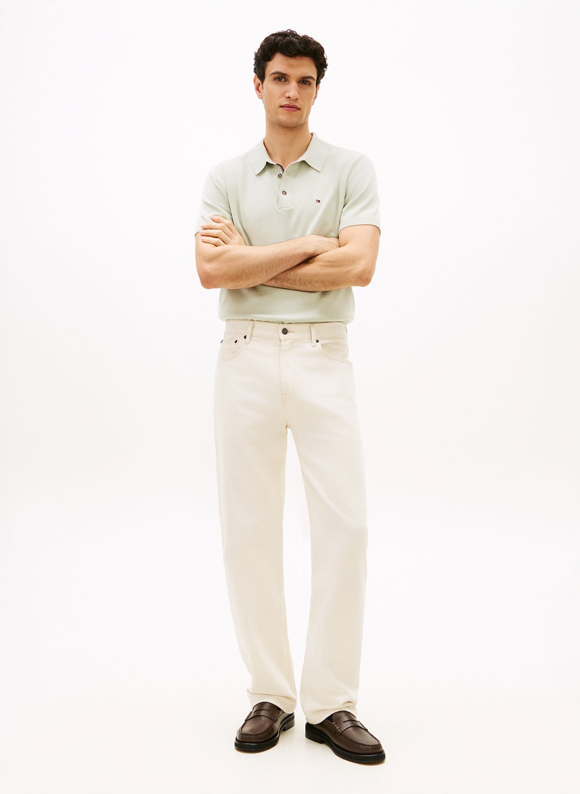 Jean droit  TOMMY HILFIGER Blanc