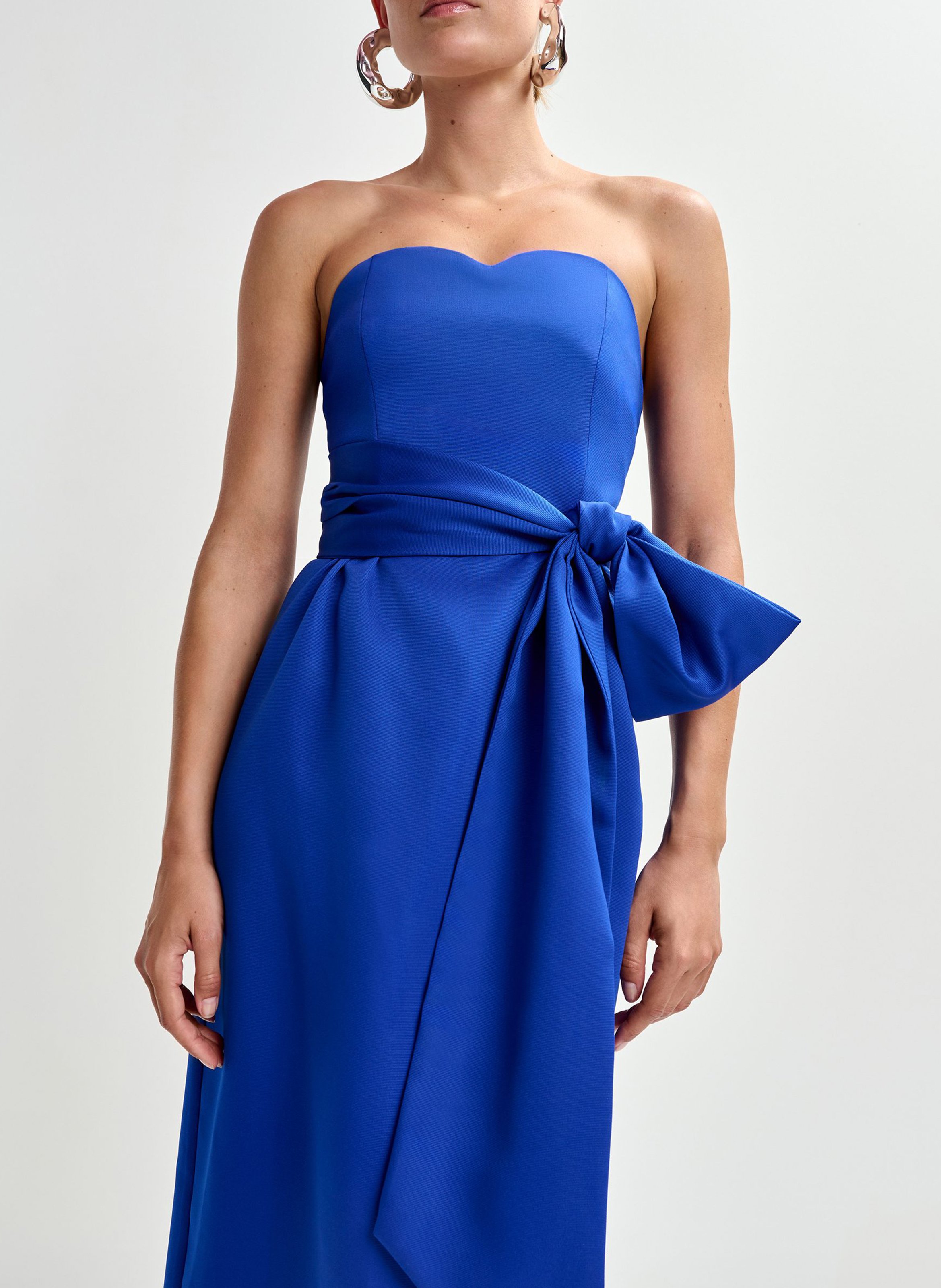 Robe midi bustier  ESSENTIEL ANTWERP Bleu