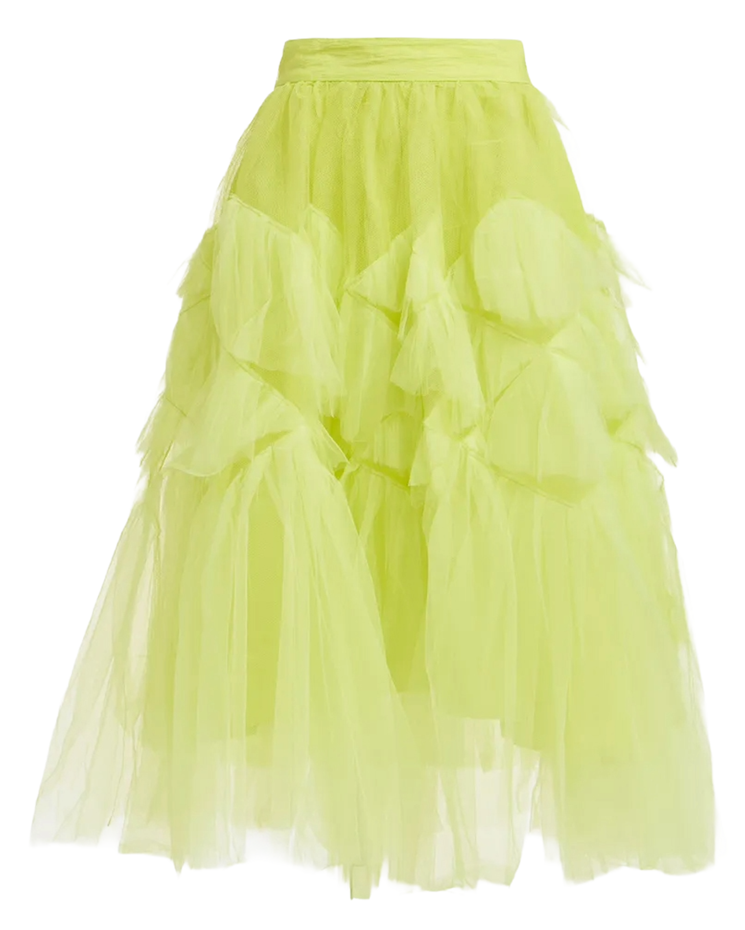 Long tulle skirt ESSENTIEL ANTWERP Yellow