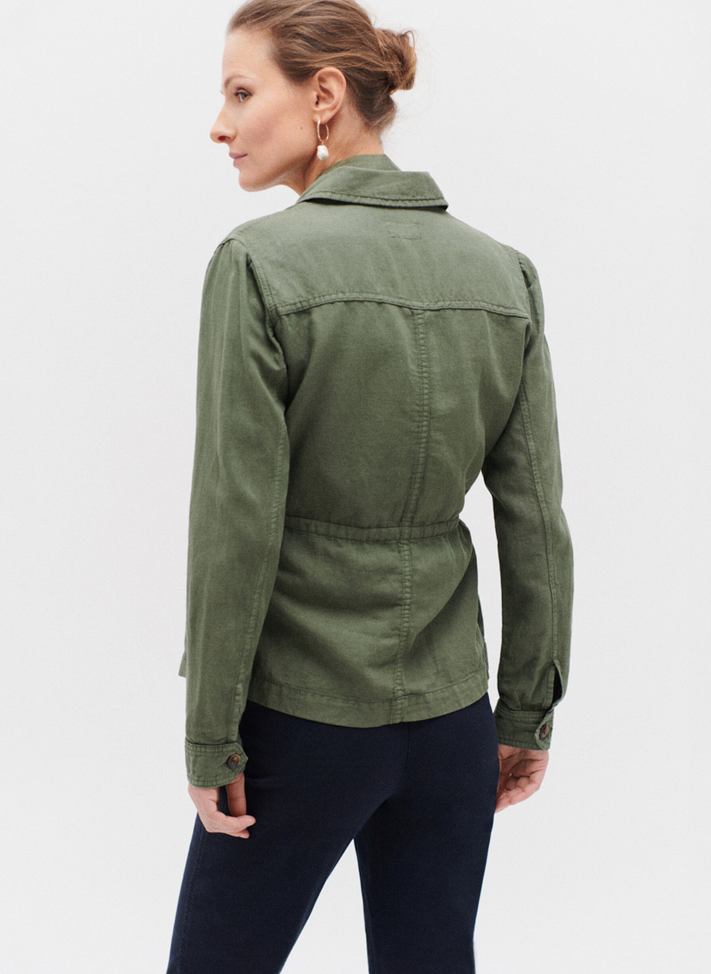 Safarijacke aus Baumwolle mit klassischem Kragen CAROLL Grun