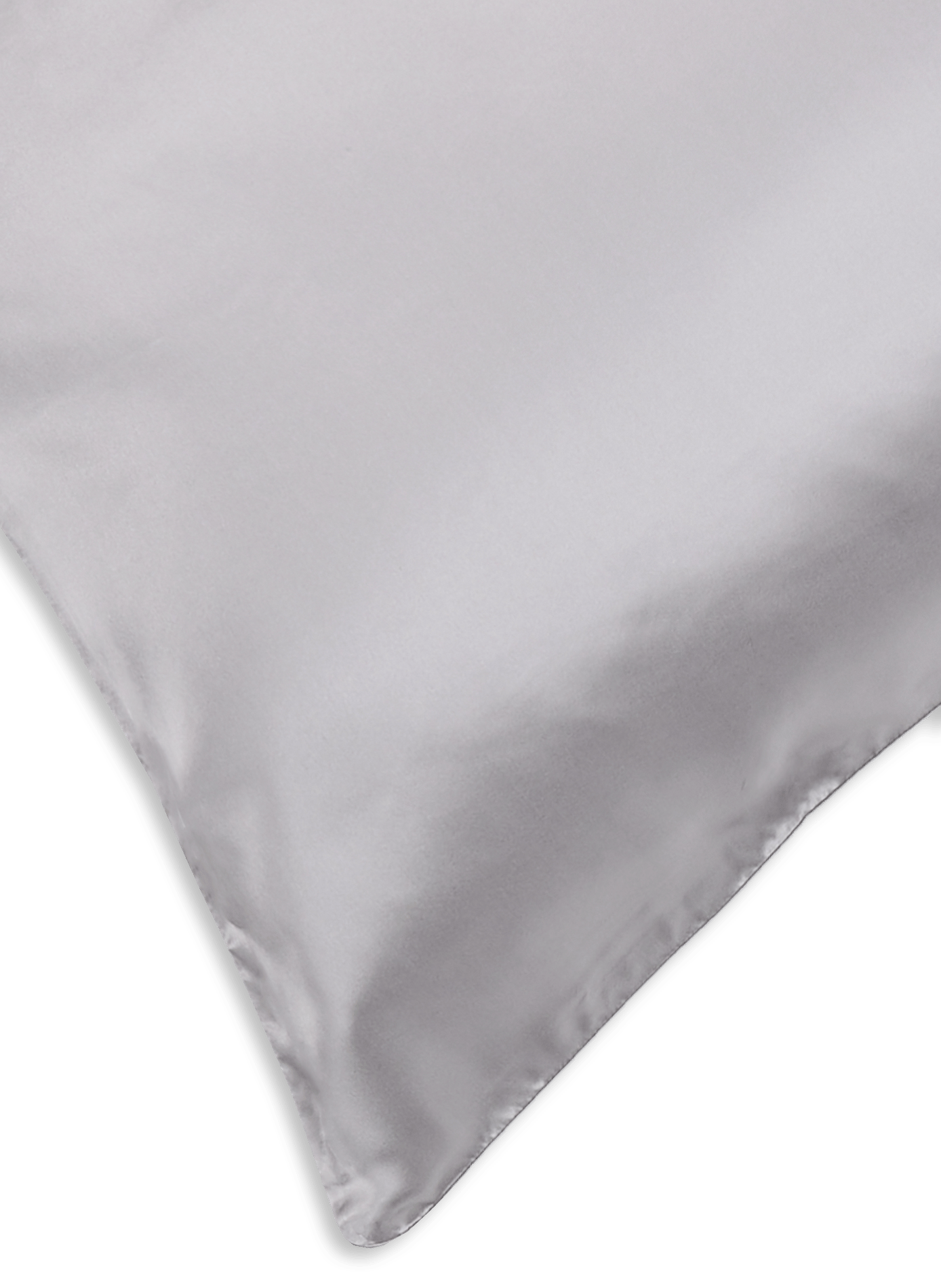 Zijden kussensloop Zilver