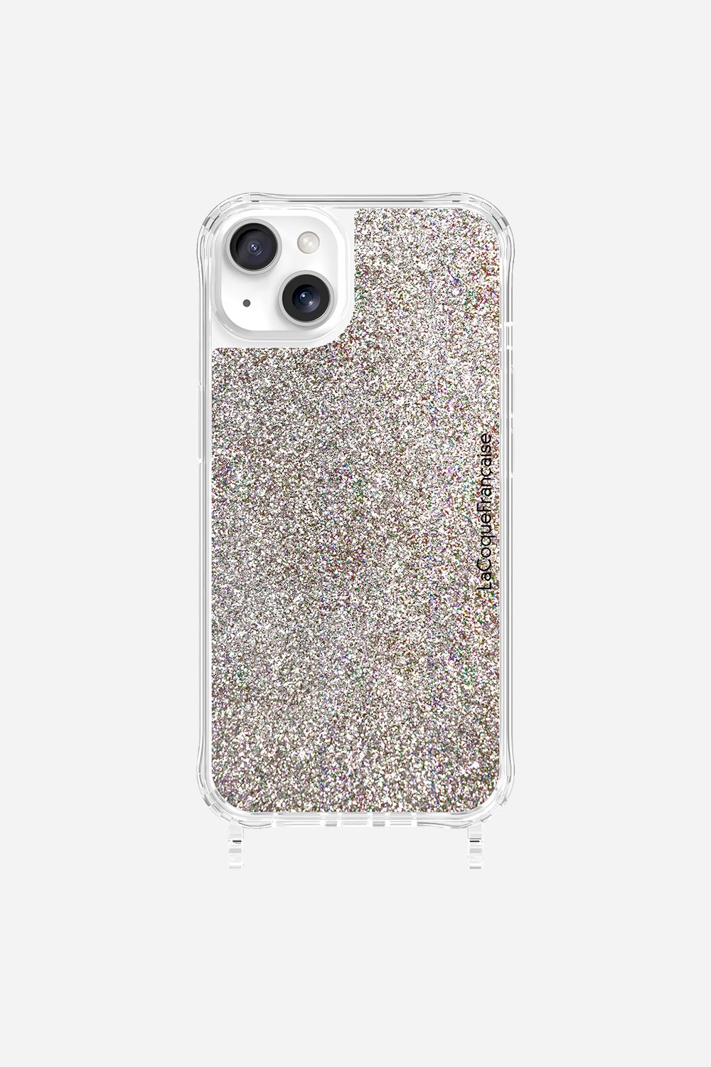Coque de téléphone avec anneaux paillettes multicolores pour iphone 15 plus LA COQUE FRANCAISE Multicolore