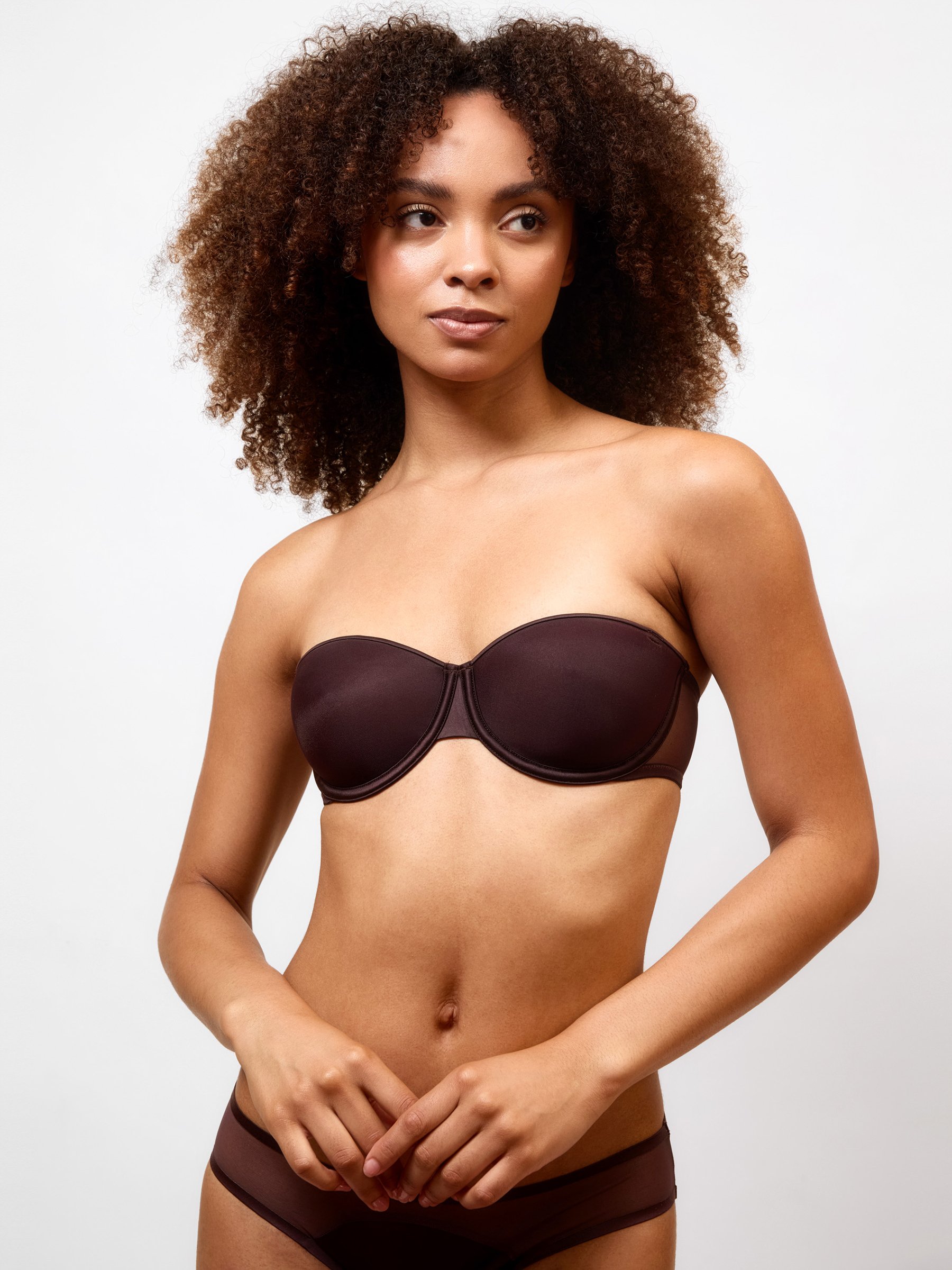 Soutien-gorge bandeau à armatures à coques PASSIONATA Marron