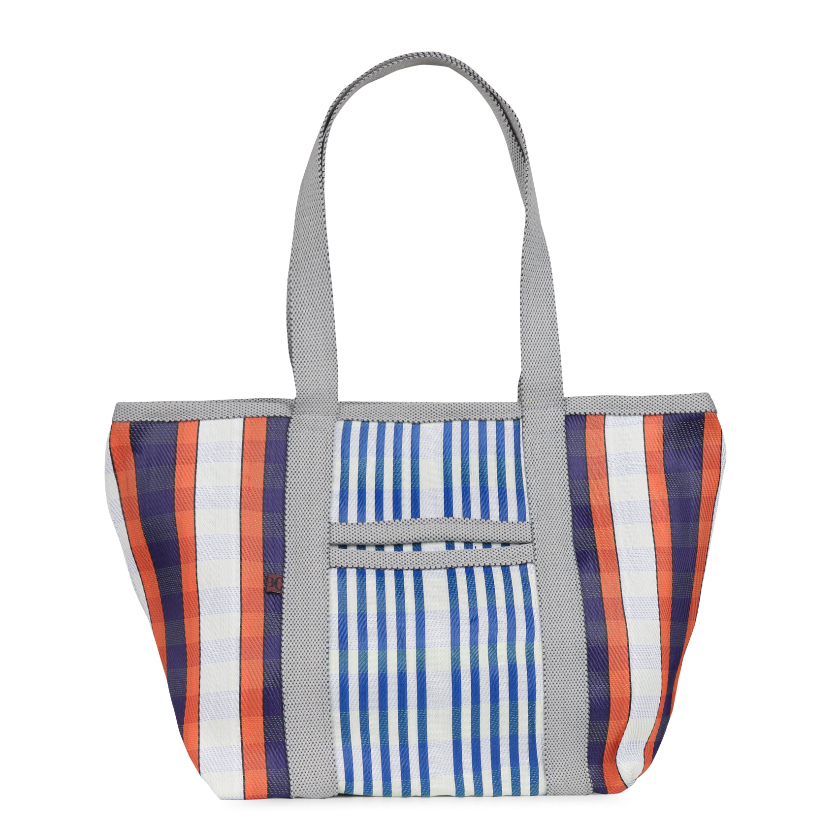 Sac de plage à rayures multicolores BABACHIC BAGS Multicolore