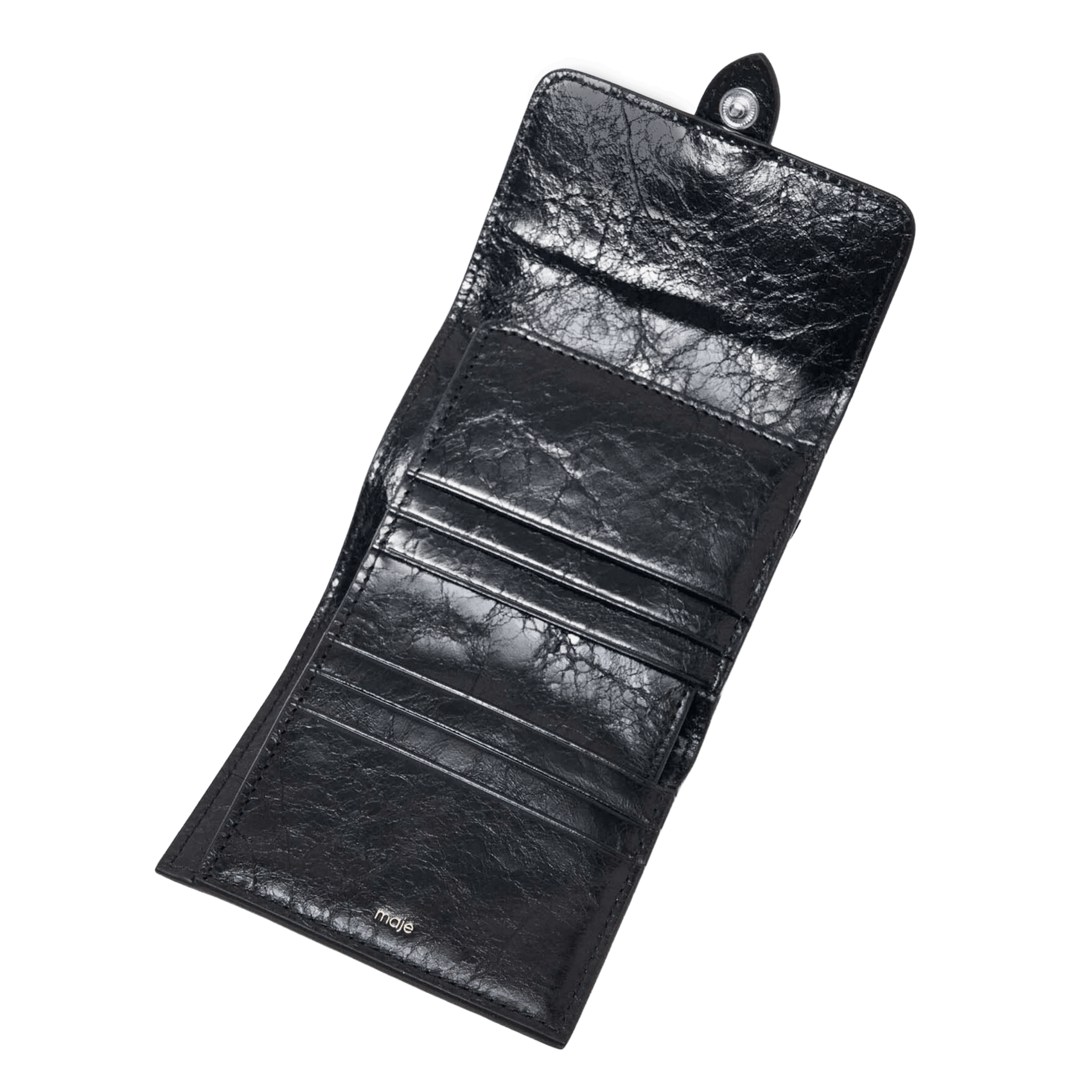 Babylon leather wallet MAJE Black