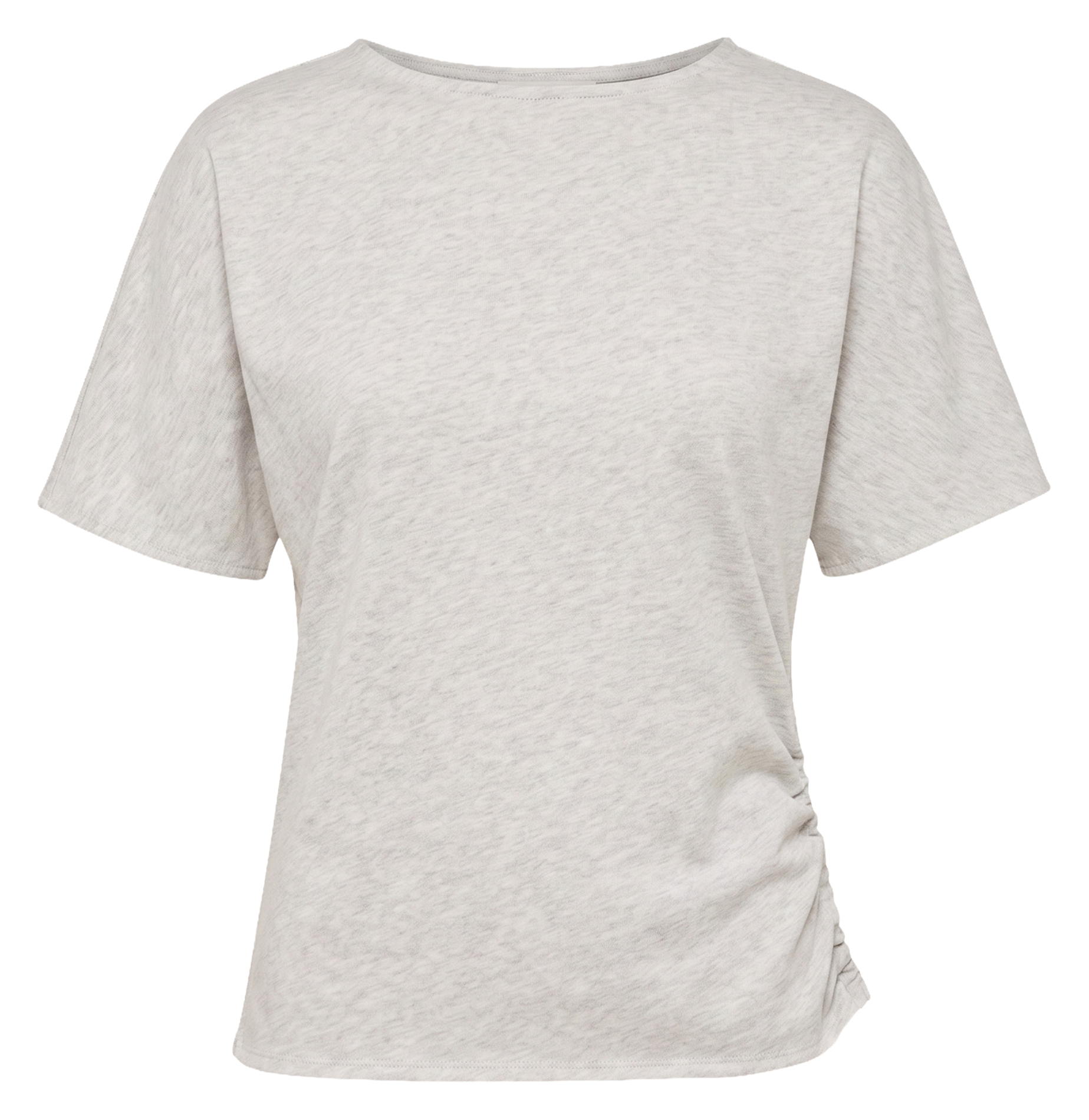 T-shirt met ronde hals van katoen BY BAR Grijs