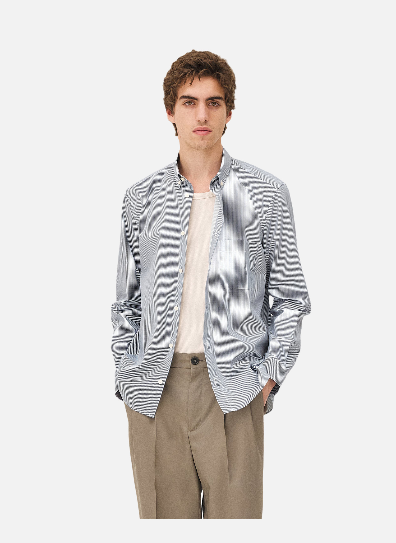 Casual shirt Curtis Blue Lake Stripes Noyoco Blue