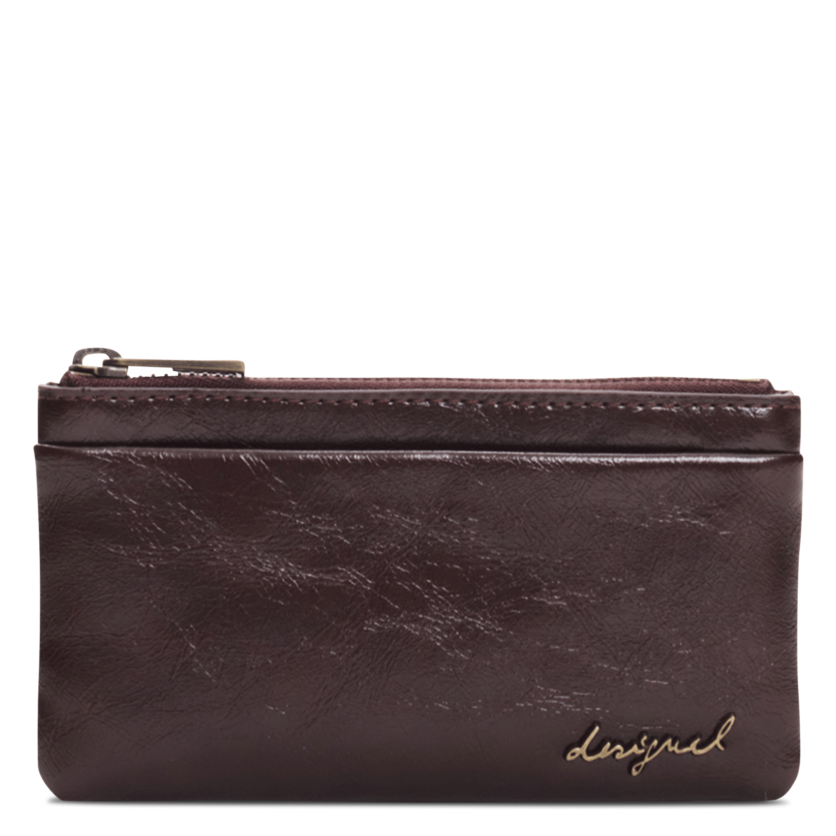 Portemonnee met rits DESIGUAL Bruin