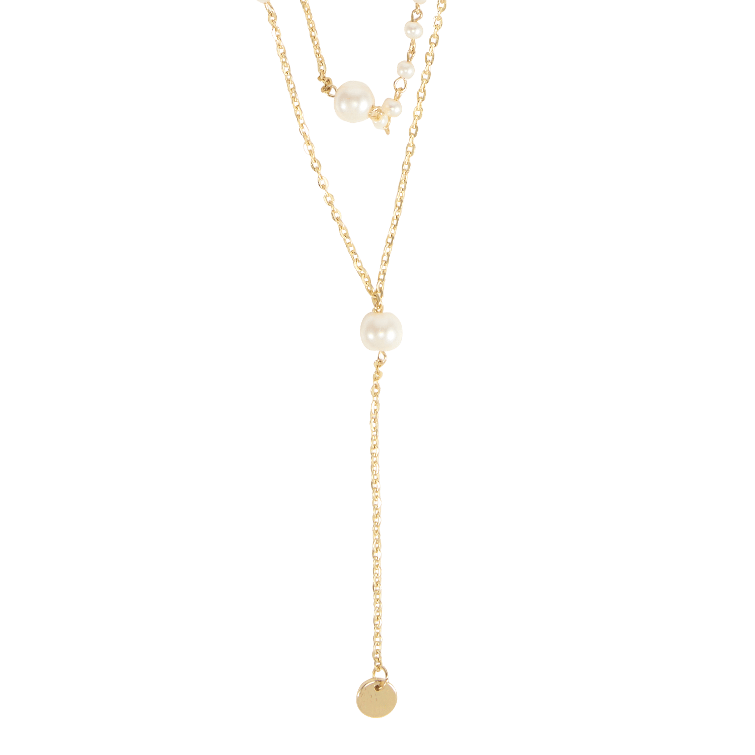 Multi-strand long necklace LA FEE MARABOUTEE Golden