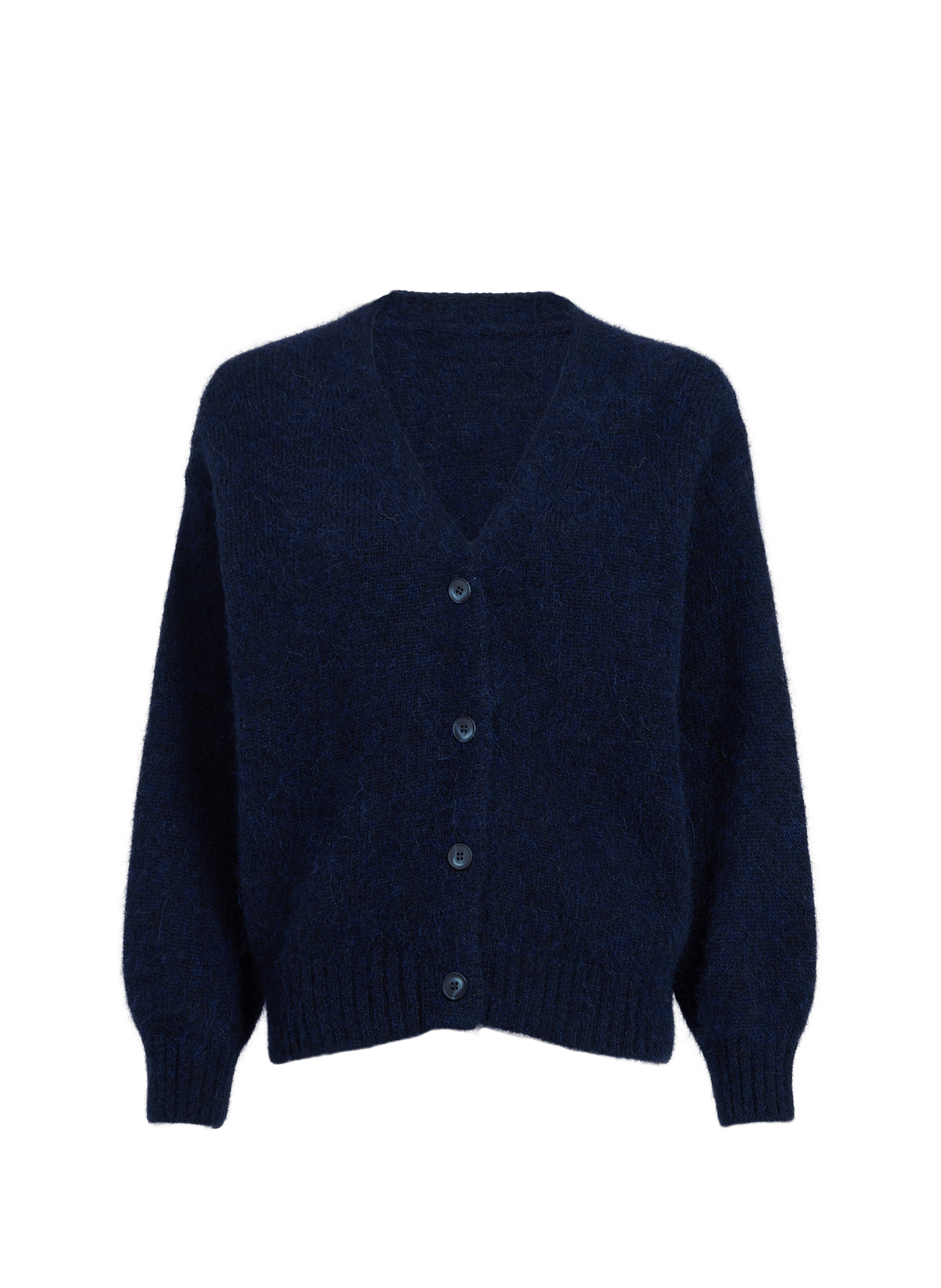 Wool-blend V-neck cardigan SAISON 1865 Blue