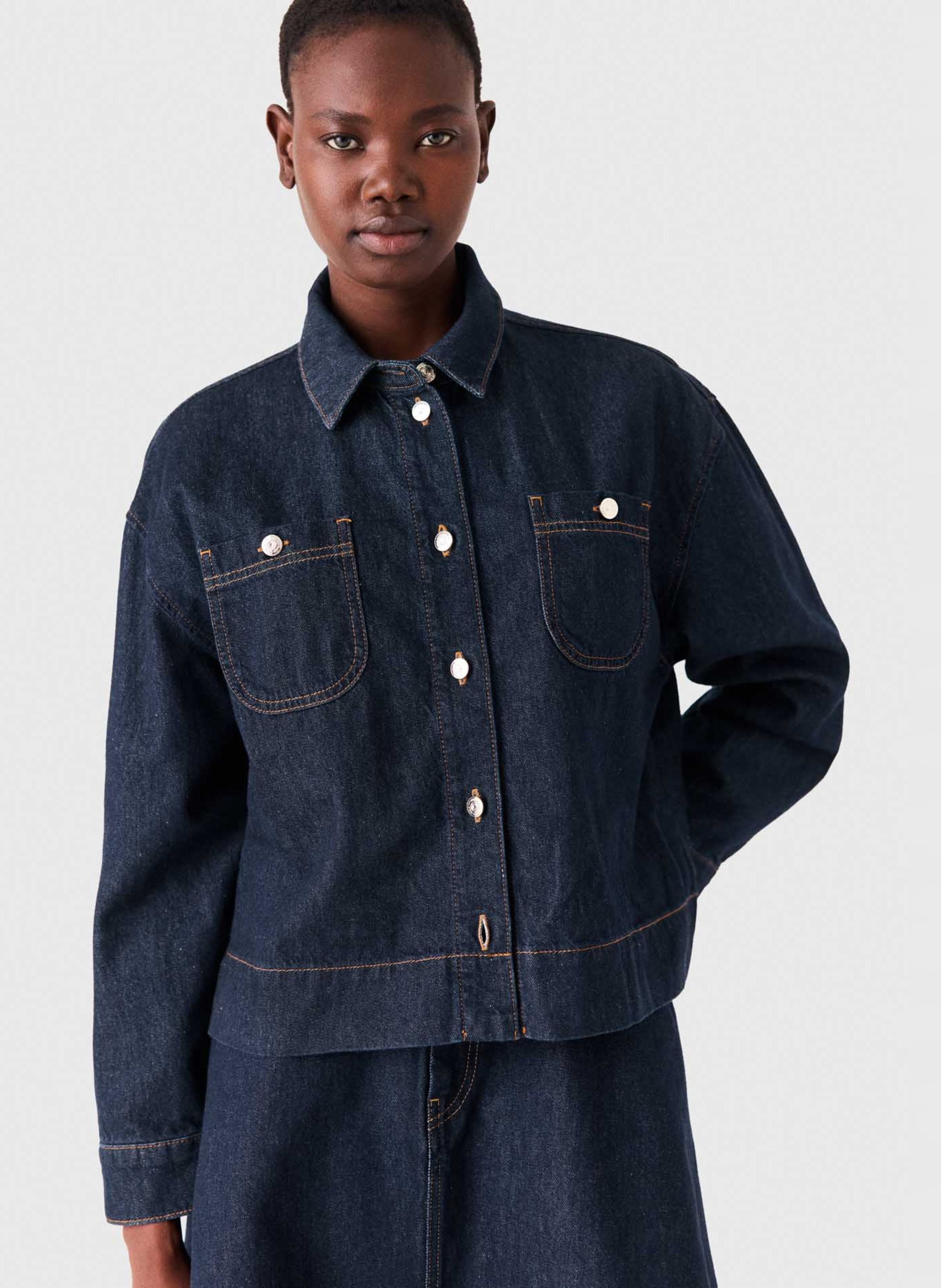 Bridget denim shirt MAJE Blue
