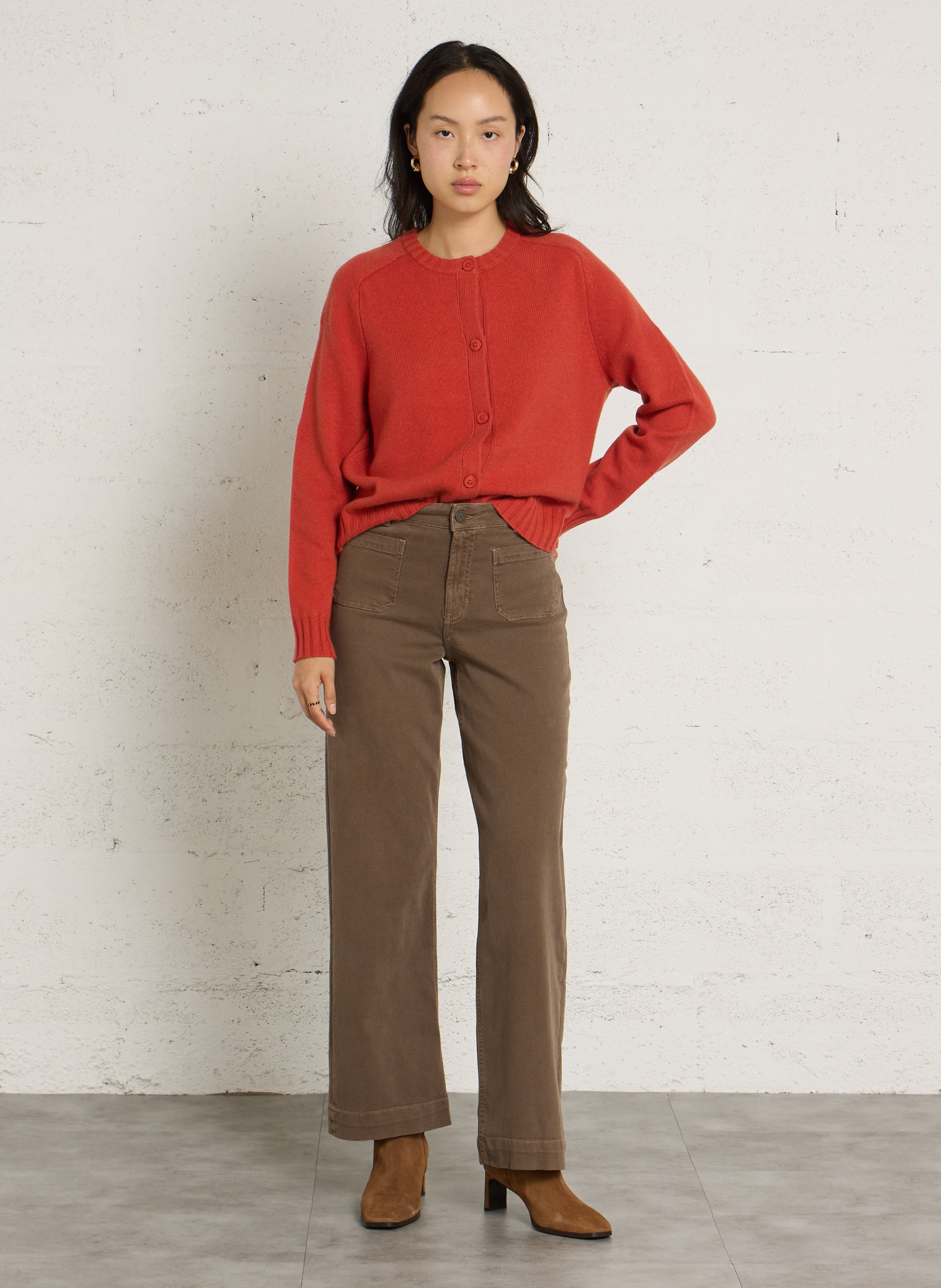 Rechte jeans SUD EXPRESS Bruin