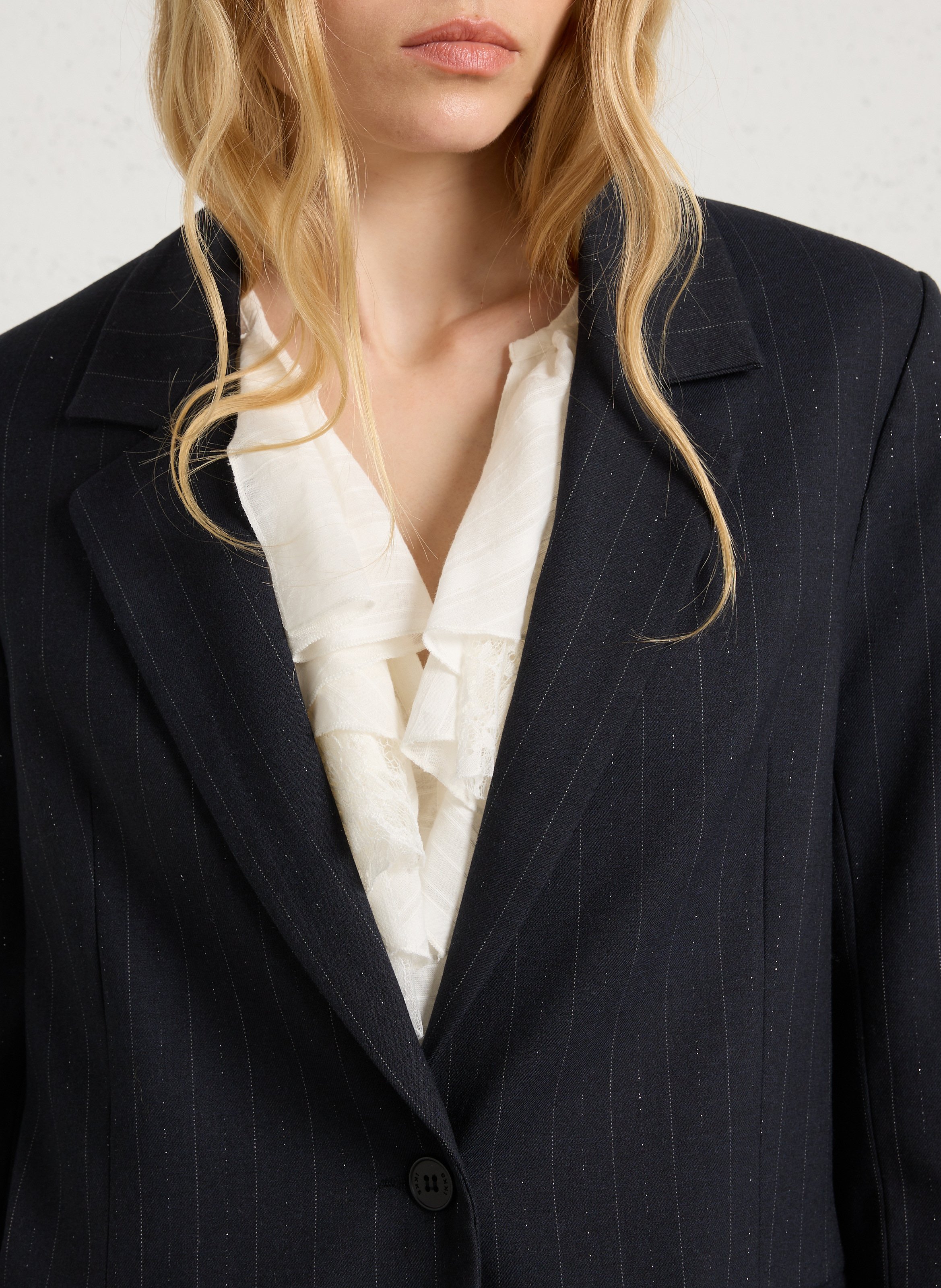 Veste blazer droit IKKS Bleu
