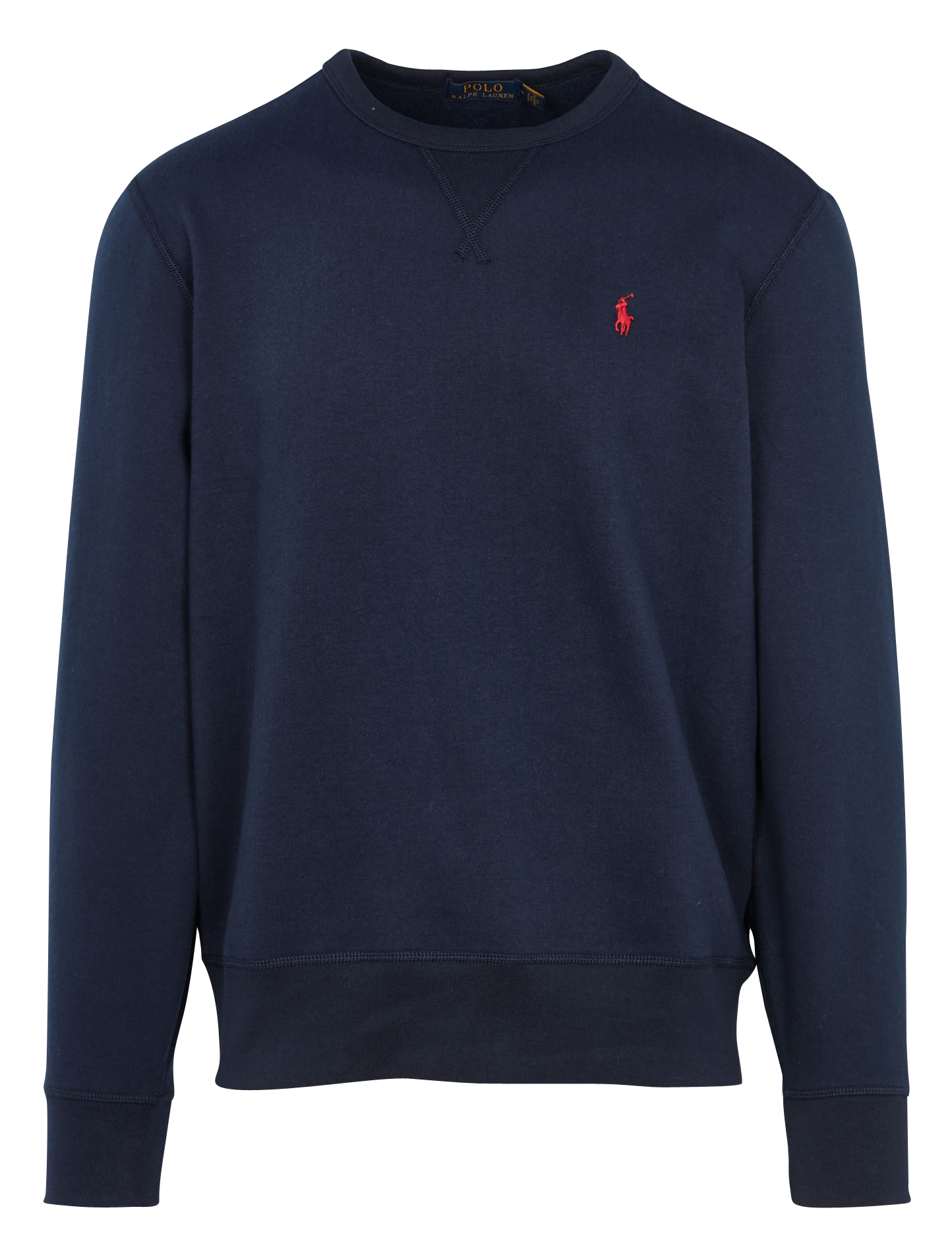 Sweat col rond regular-fit en coton molletonné avec Pony player POLO RALPH LAUREN Bleu