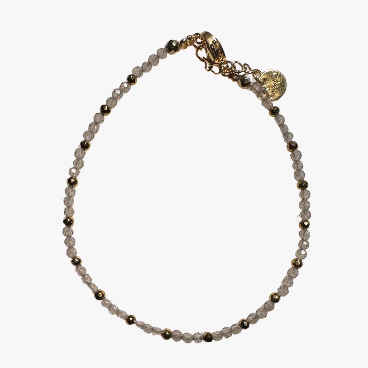 Smoked quartz bracelet GINANDGER Blue