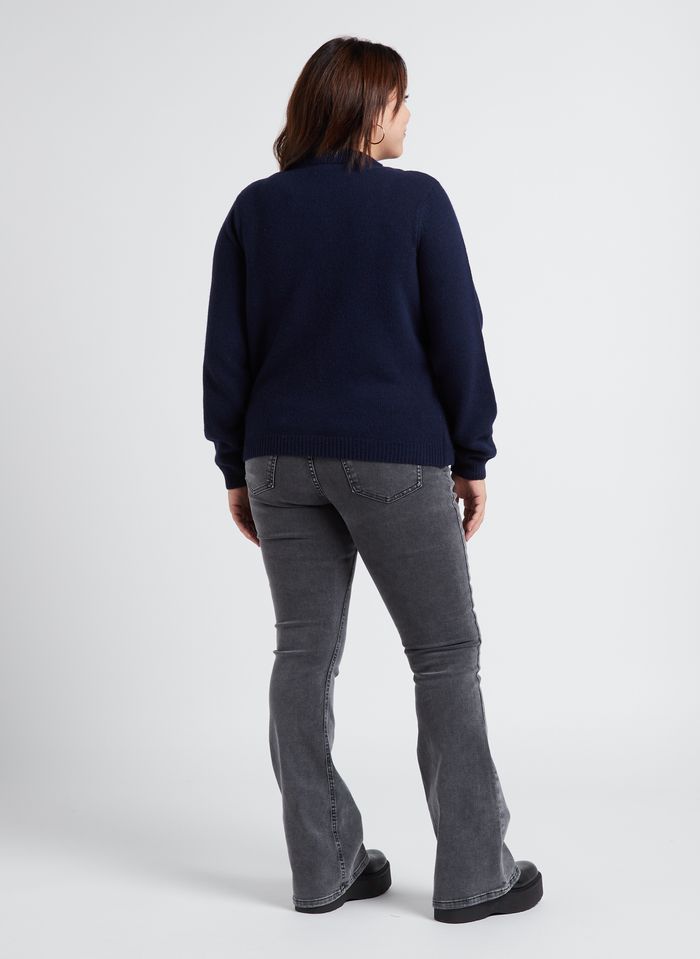 Cotton-blend Bootcut Jeans Grey Gina Tricot - Women