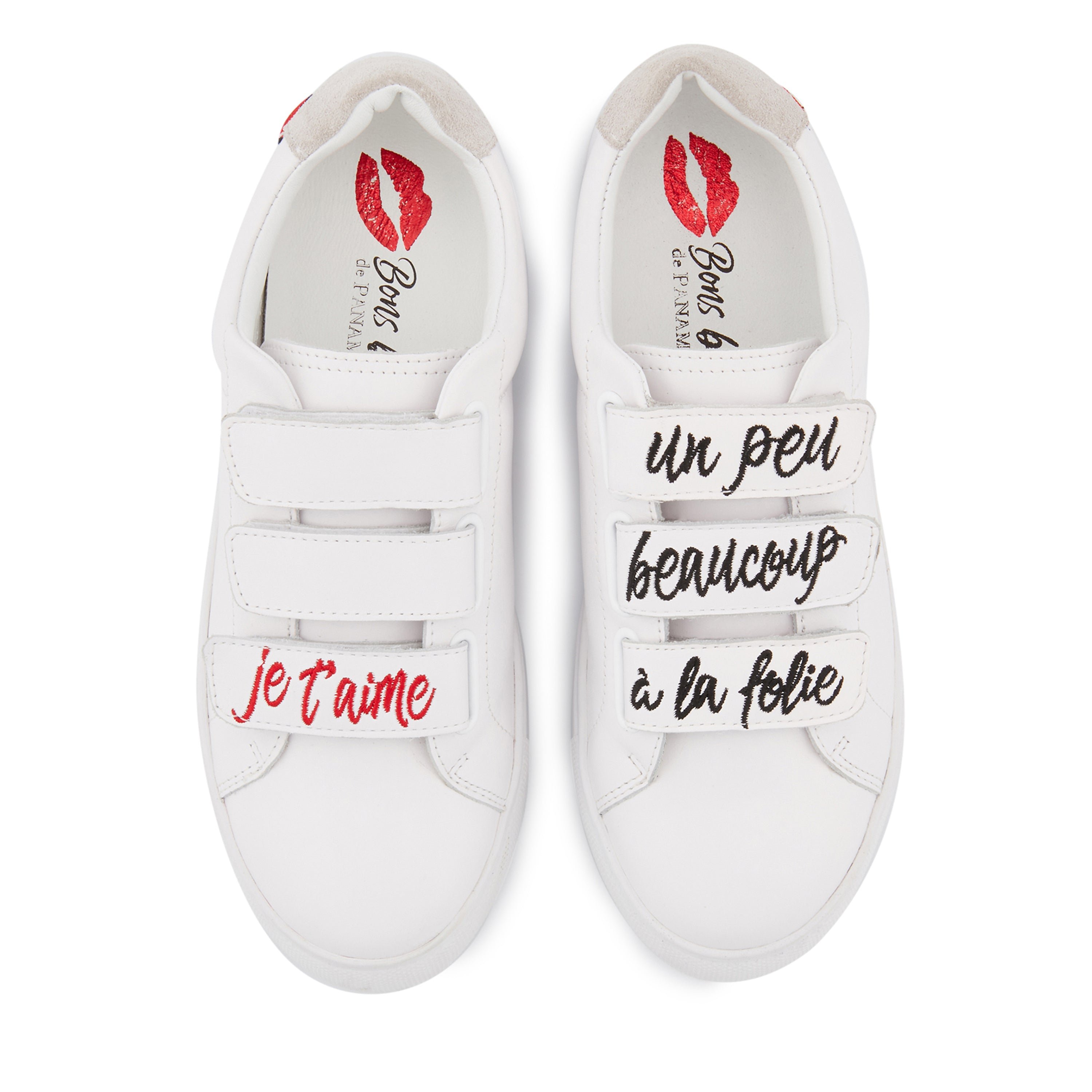 Leather sneakers BONS BAISERS PARIS White