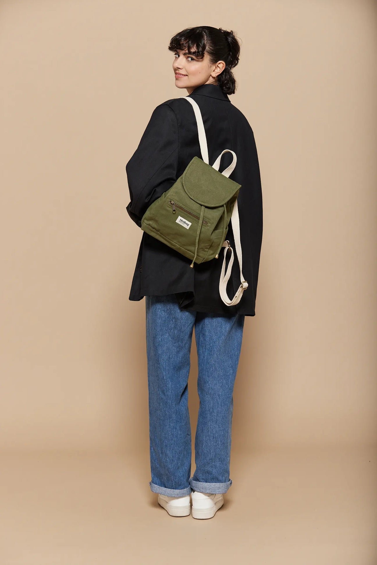 Cotton backpack Khaki