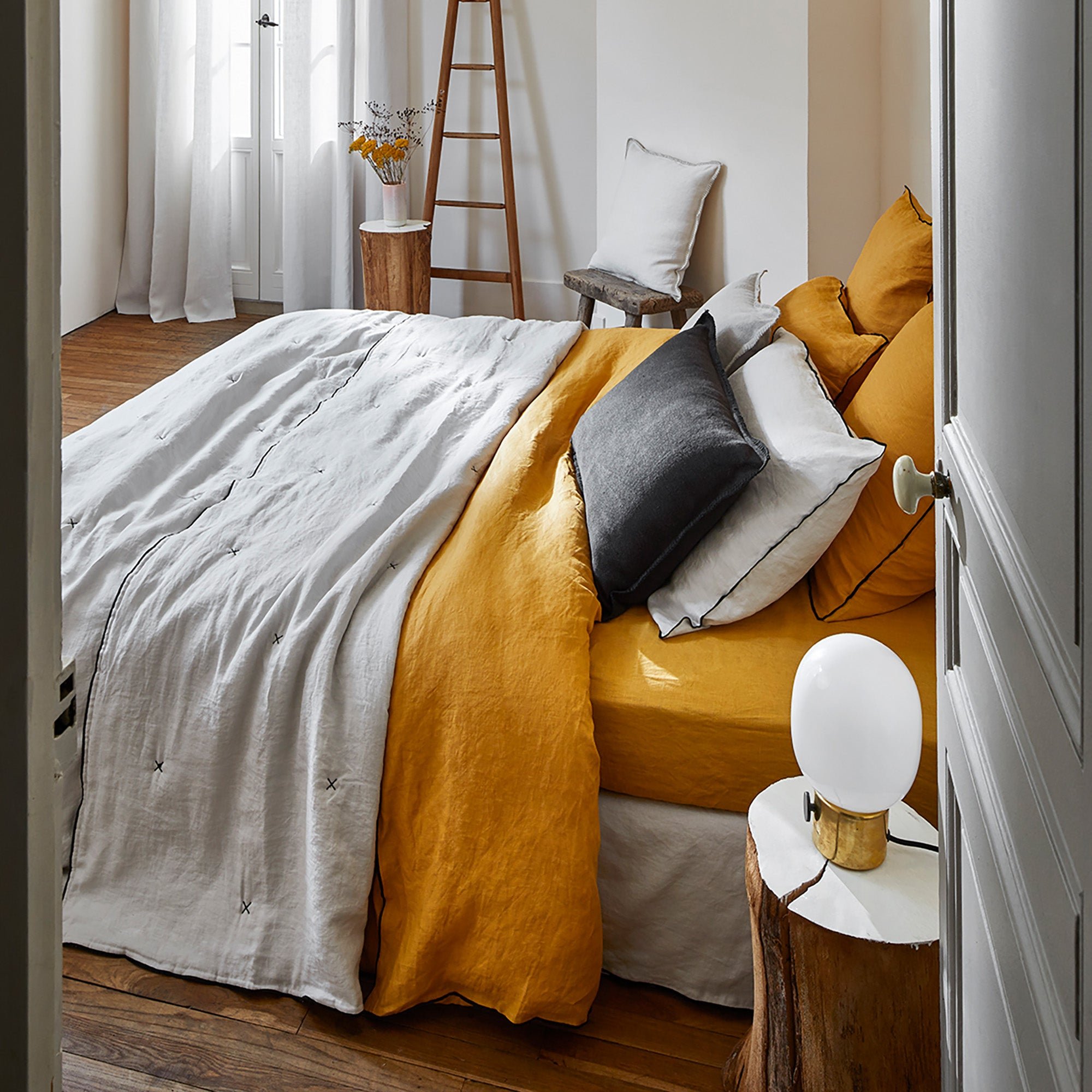 ANOUK - Cotton duvet cover MADURA Yellow