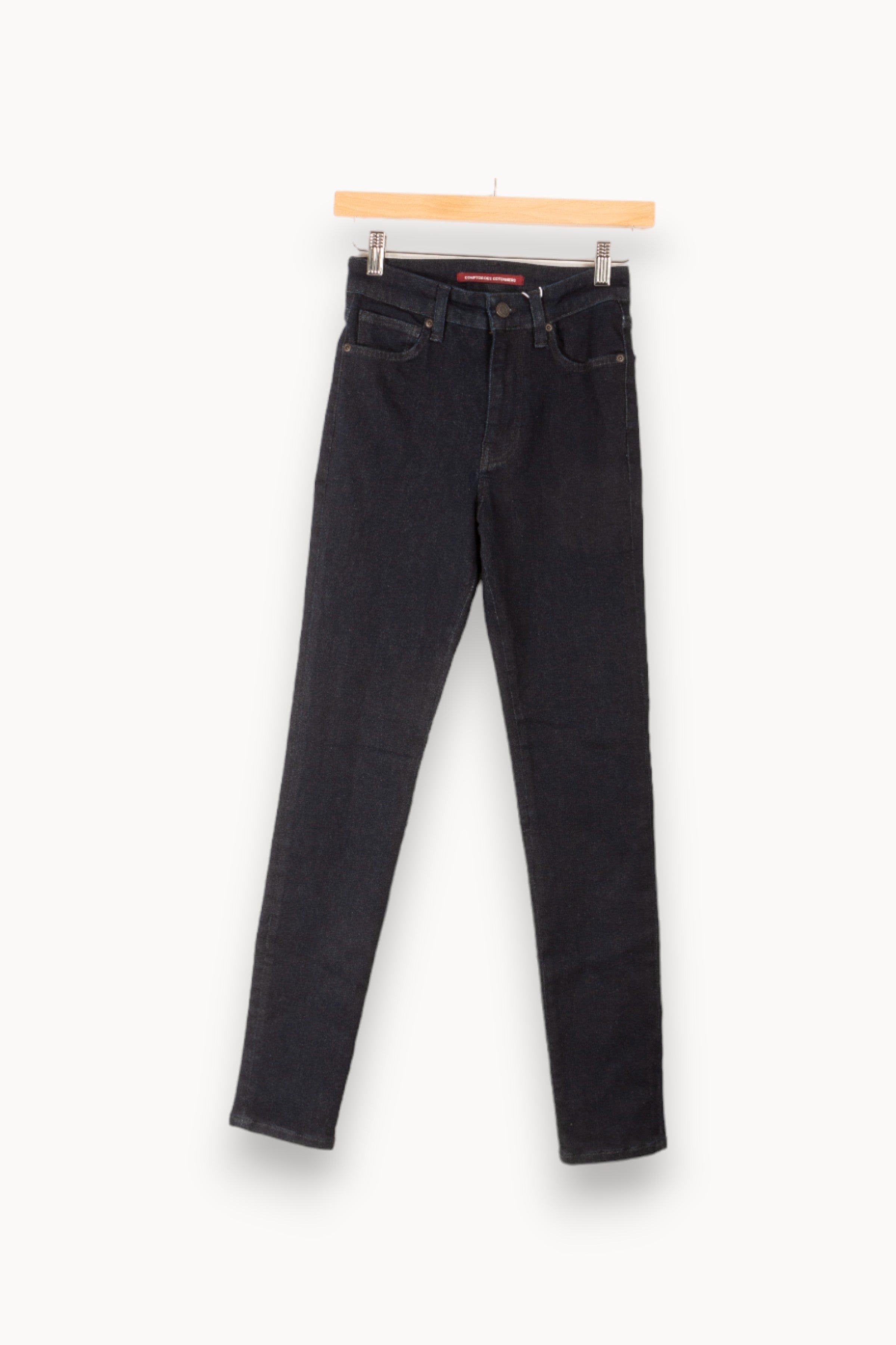Cropped slim jeans with studs COMPTOIR DES COTONNIERS - Seconde main Blue