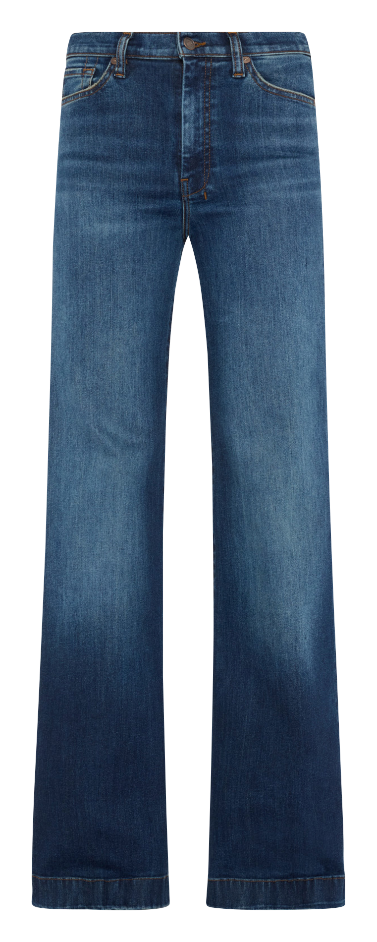 Jean patte d'eph en coton mélangé 7 FOR ALL MANKIND Bleu