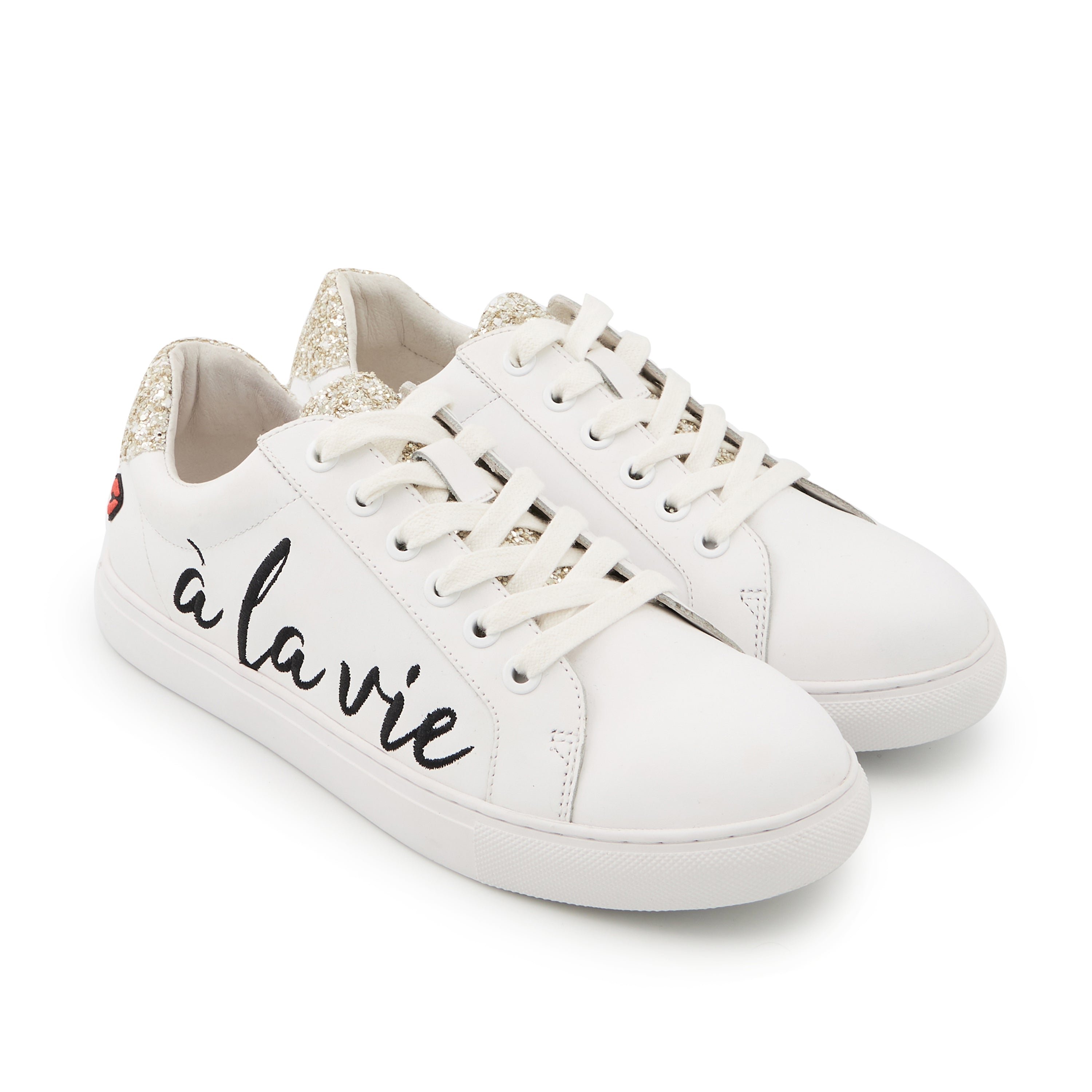 Leather sneakers BONS BAISERS PARIS White