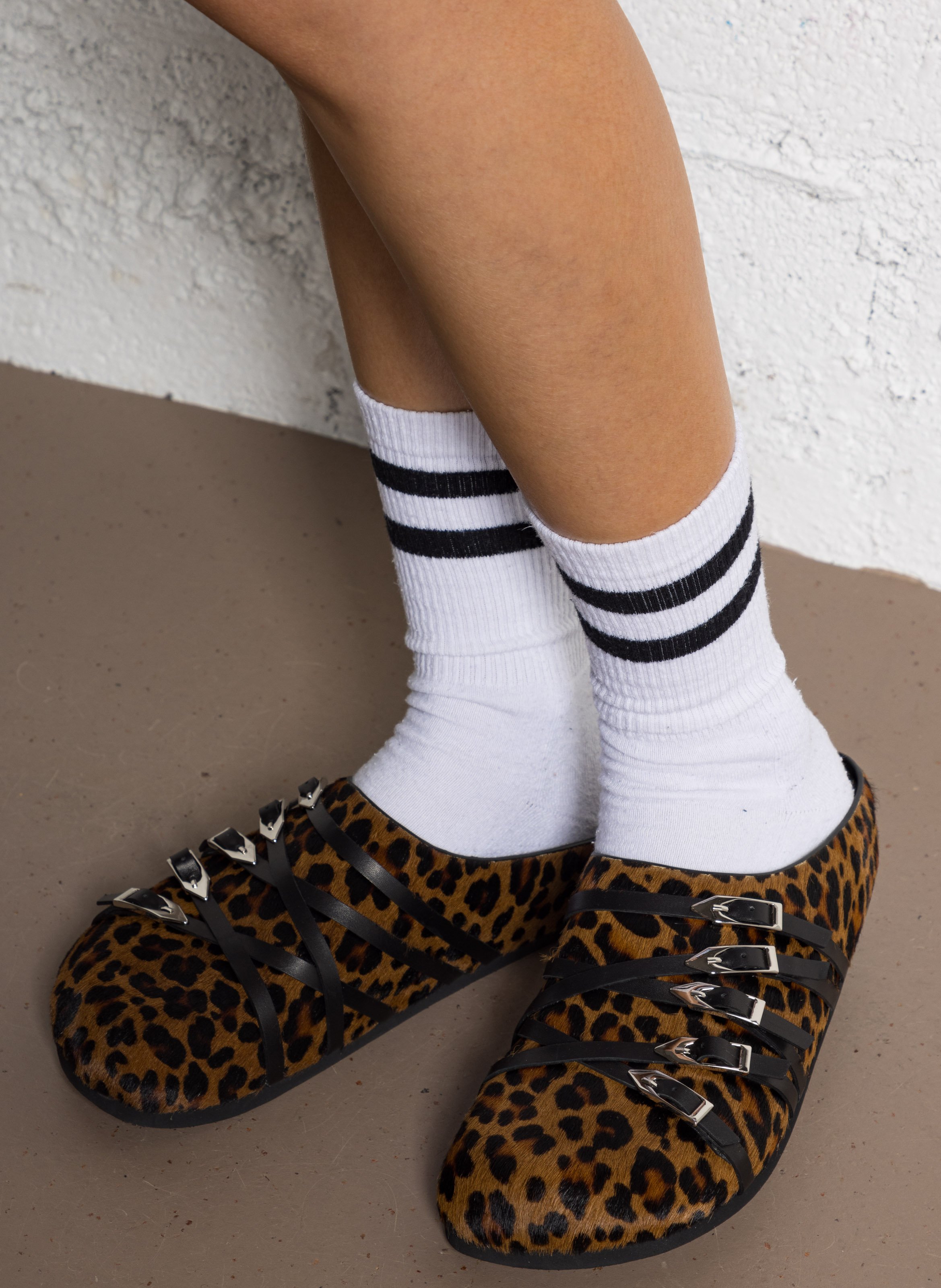 Mules à motif léopard MI/MAI Multicolore