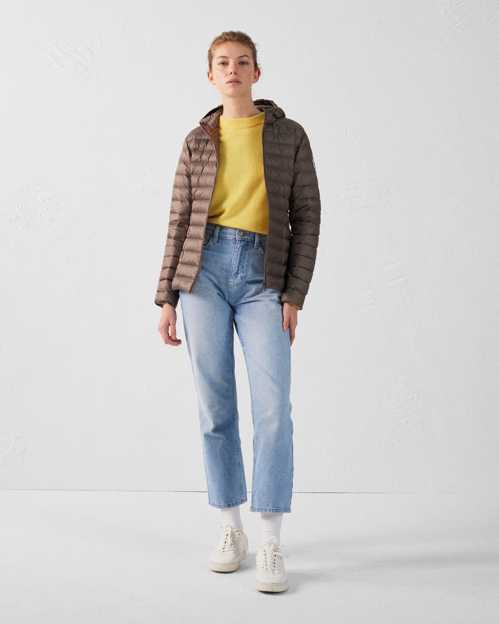 Lightweight hooded puffer jacket Cloe JOTT Beige